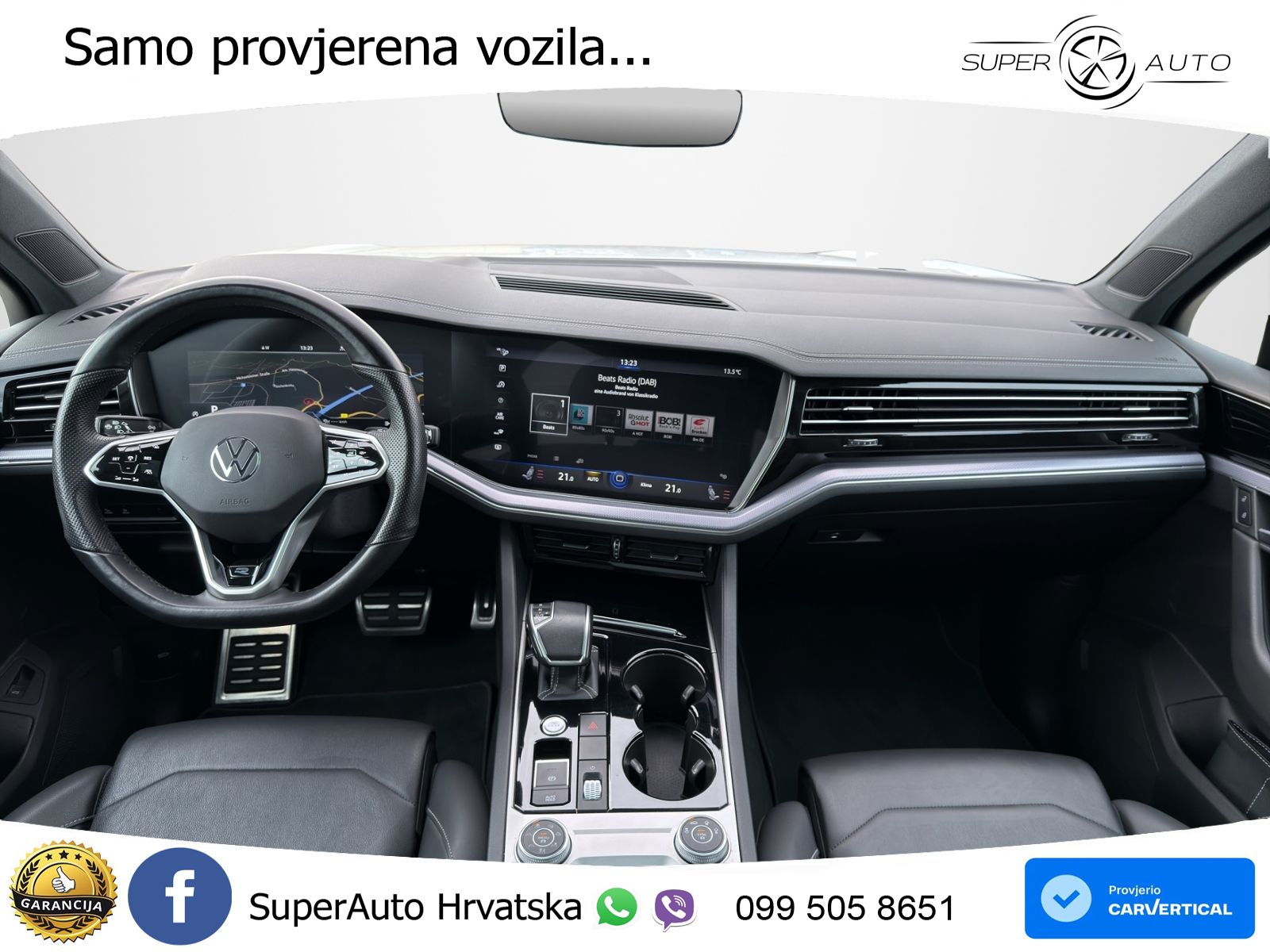 Volkswagen Touareg 3.0 V6 TDI (286 KS) 4MOTION Tiptronic R-Line ZRAČNI+ACC+GR SJED+KAM+PANO