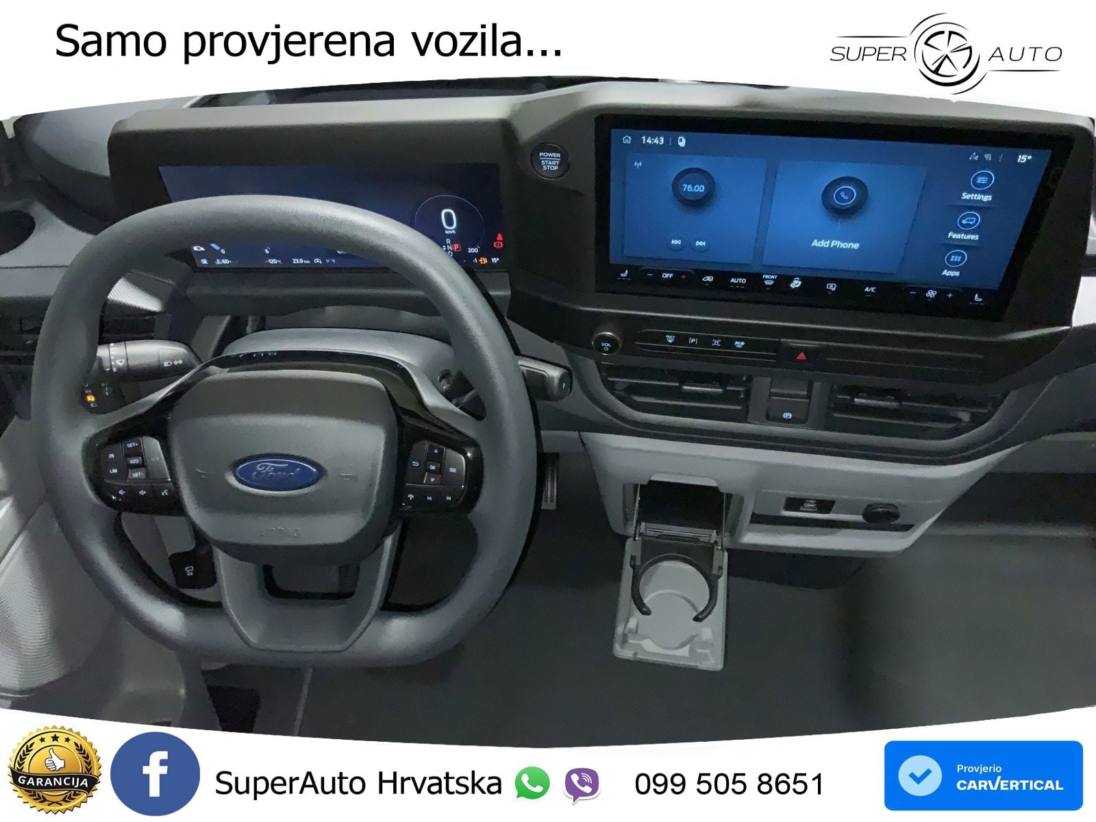 Ford Transit Custom Trend 2.0 EcoBlue 100kW 280 L1 Au 136 KS