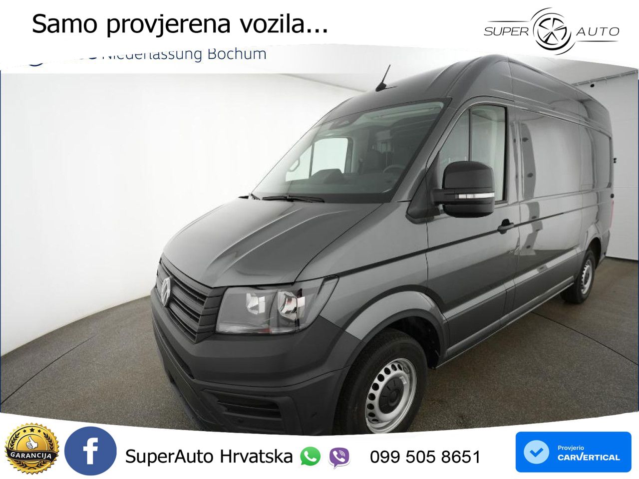 Volkswagen Crafter Kasten mittel Klima Kamera 5 Jahre Euro6 177 KS
