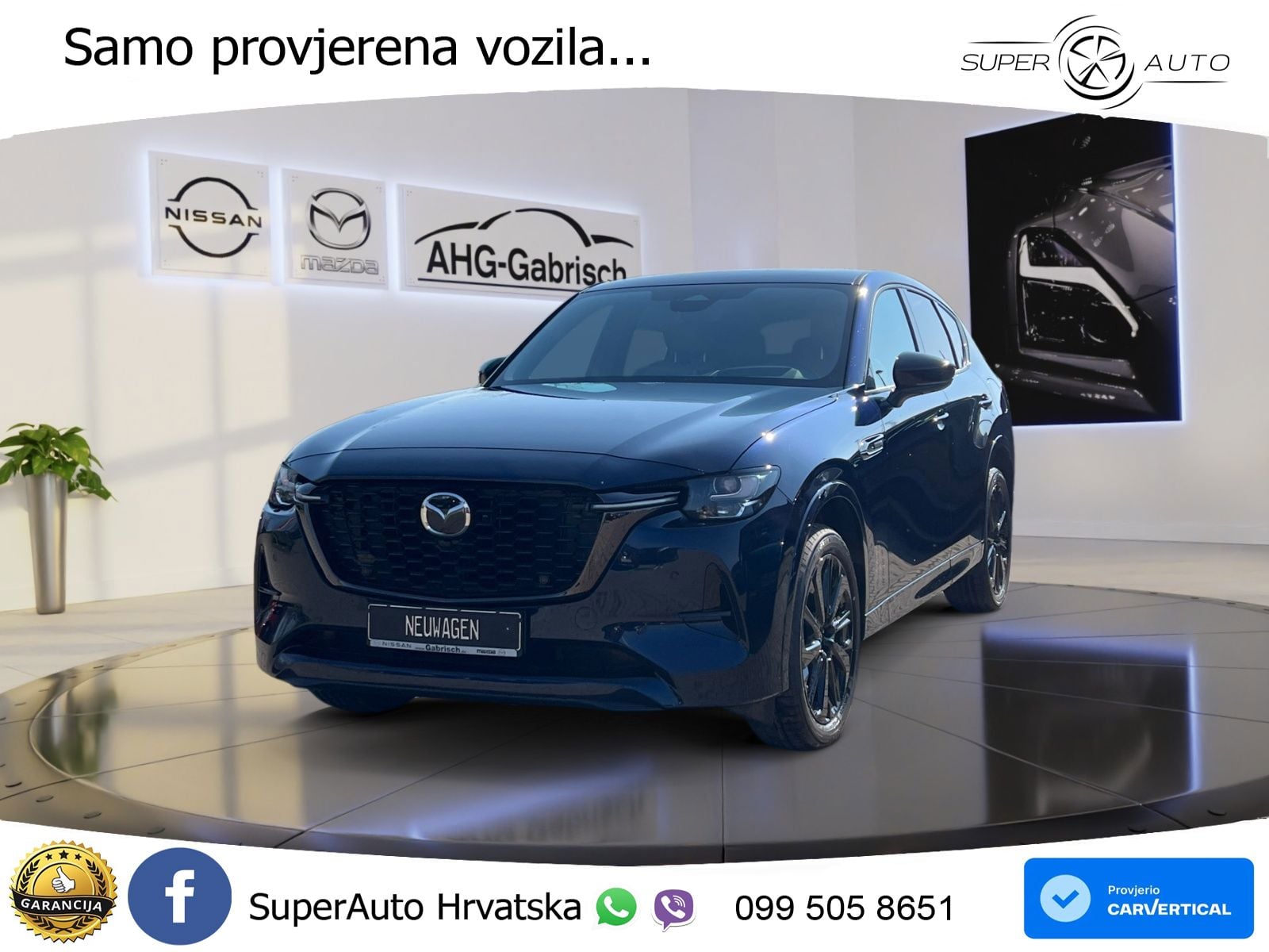 Mazda CX-60 3.3 e-Skyactiv D (254 KS) AWD Automatic LED+GR SJED+ACC