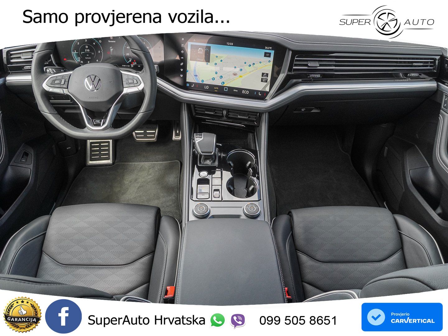 Volkswagen Touareg 3.0 V6 TDI (286 KS) 4MOTION Tiptronic ZRAČNI+ACC+GR SJED+KAM+PANO