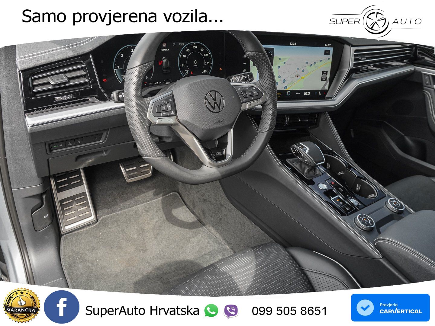 Volkswagen Touareg 3.0 V6 TDI (286 KS) 4MOTION Tiptronic ZRAČNI+ACC+GR SJED+KAM+PANO