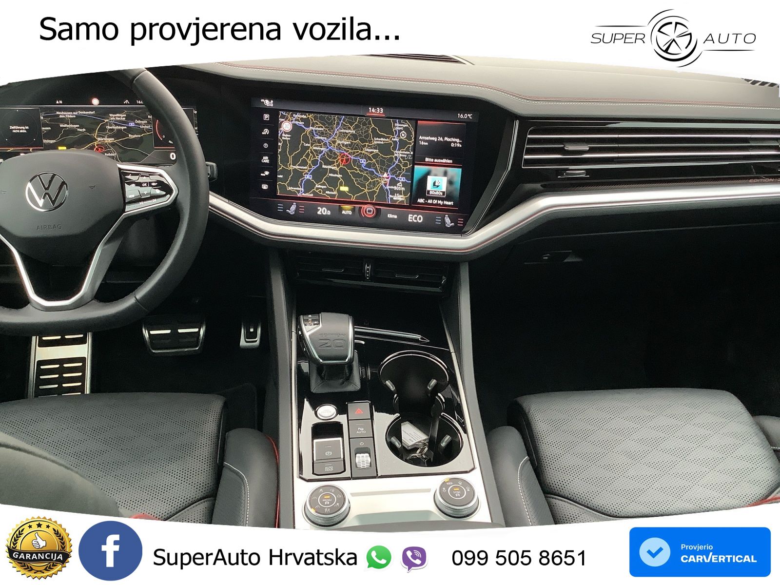 Volkswagen Touareg 3.0 V6 TDI (286 KS) 4MOTION Tiptronic ZRAČNI+ACC+GR SJED+KAM+PANO