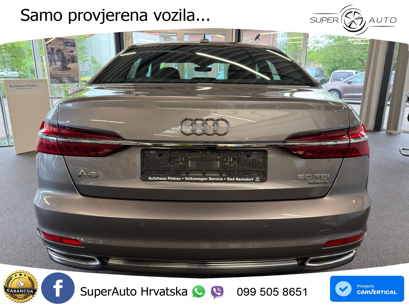Audi A6 50 TDI V6 (286 KS) quattro tiptronic S line MATRIX+GR SJED+KAM