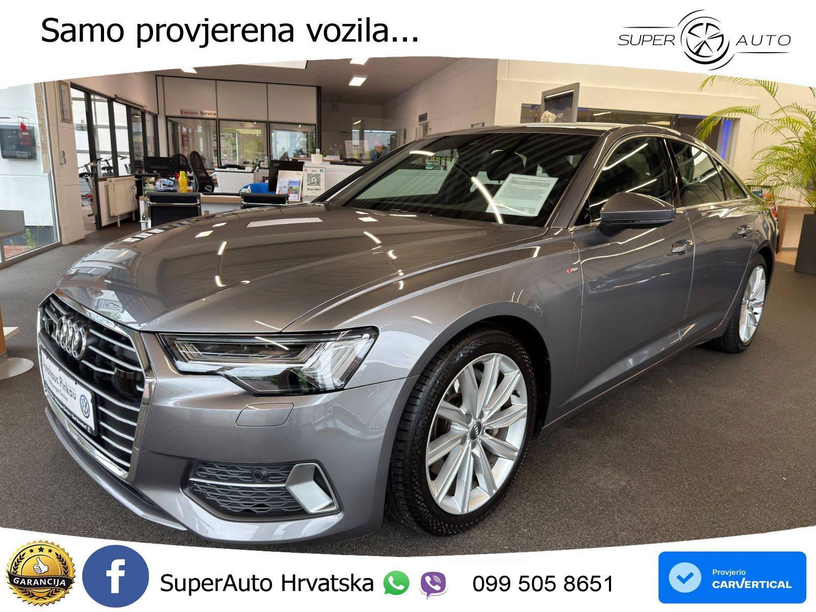Audi A6 50 TDI V6 (286 KS) quattro tiptronic S line MATRIX+GR SJED+KAM