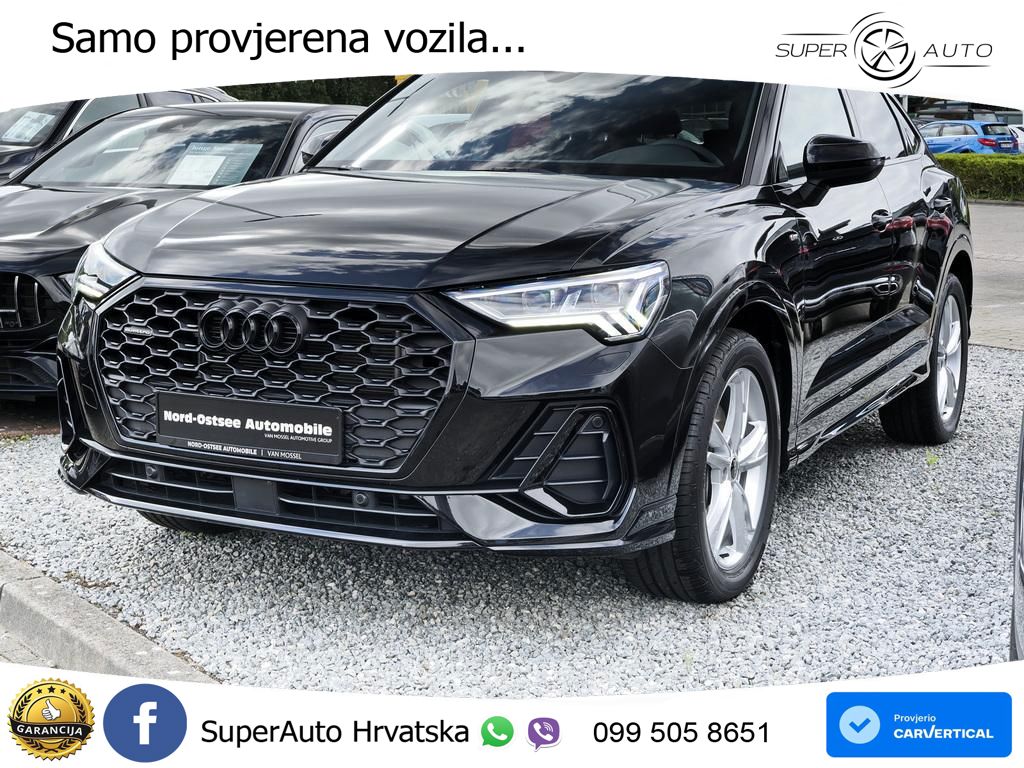 Audi Q3 Sportback 45 TFSI (245 KS) quattro S tronic S line MATRIX+GR SJED+KAM