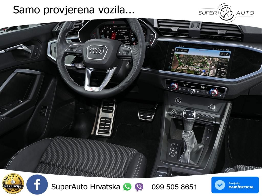 Audi Q3 Sportback 45 TFSI (245 KS) quattro S tronic S line MATRIX+GR SJED+KAM