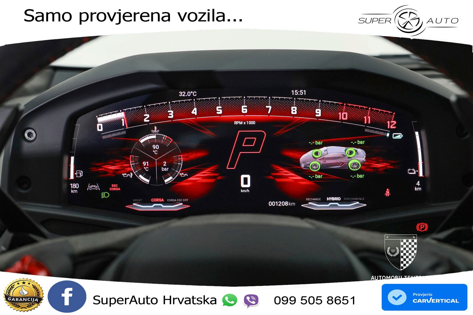 Lamborghini Temerario 4.0 V8 (920 KS) HPEV e-4WD DCT