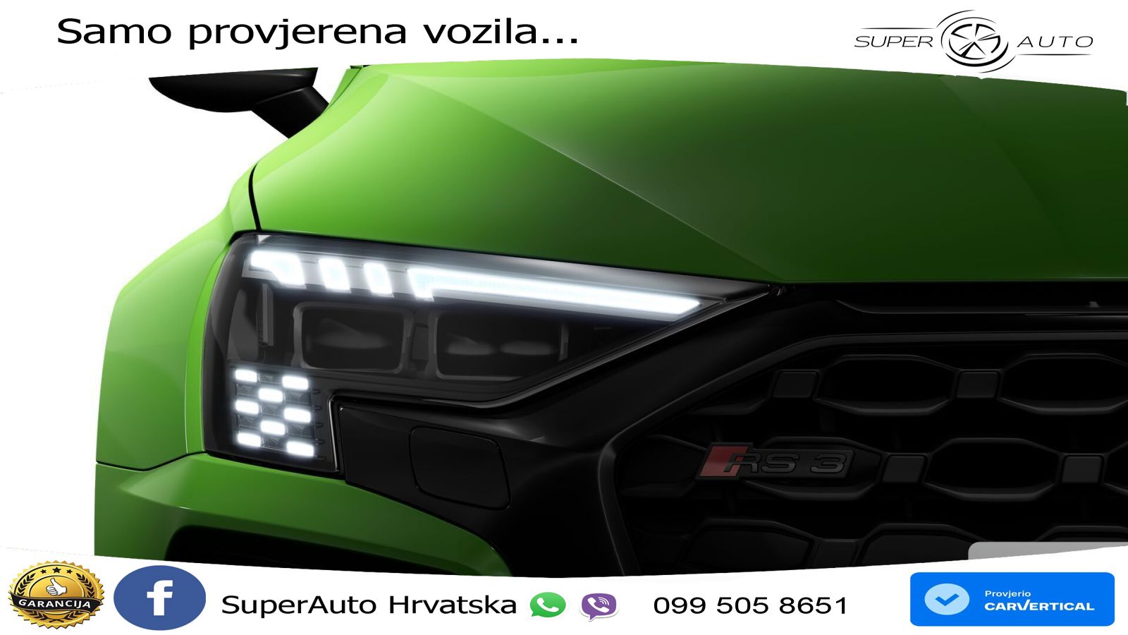 Audi RS3 Sedan 2.5 TFSI (400 KS) quattro S tronic MATRIX+GR SJED+KAM