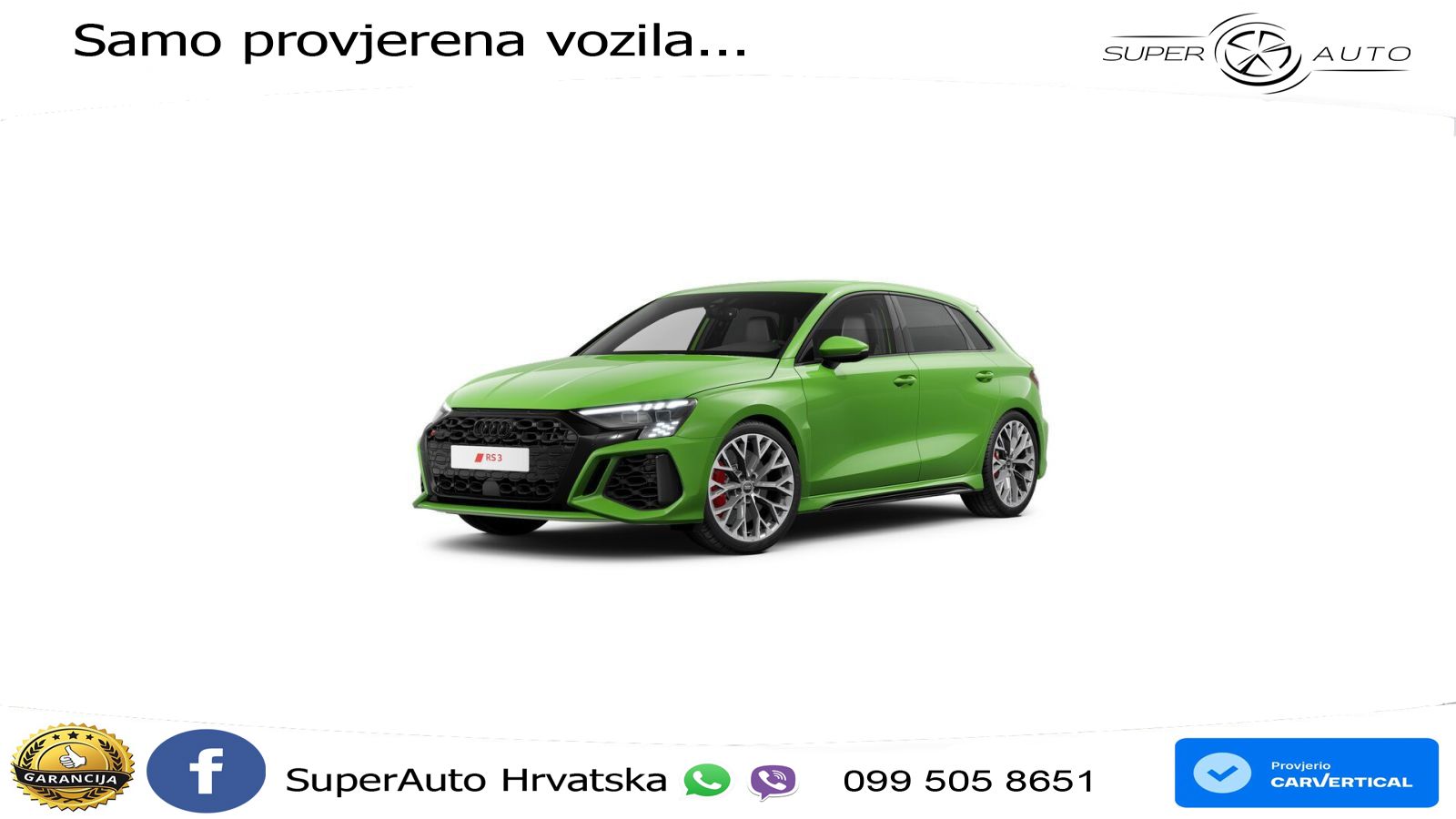 Audi RS3 Sedan 2.5 TFSI (400 KS) quattro S tronic MATRIX+GR SJED+KAM