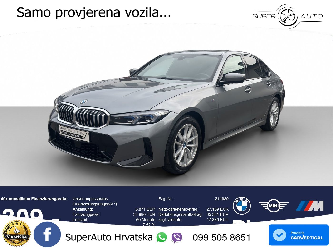 BMW 320i (184 KS) xDrive Steptronic M Sport LED+GR SJED+ACC