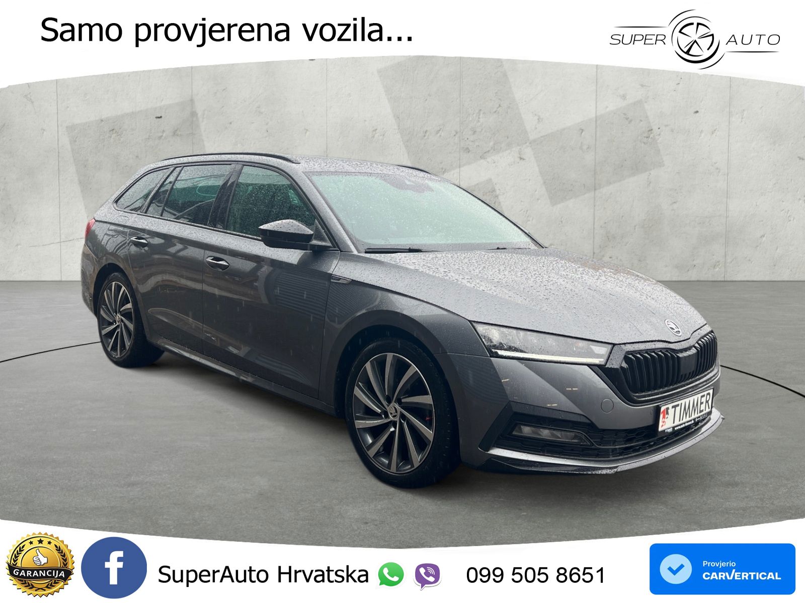 Škoda Octavia Combi 2.0 TDI (150 KS) DSG SportLine LED+GR SJED+ACC