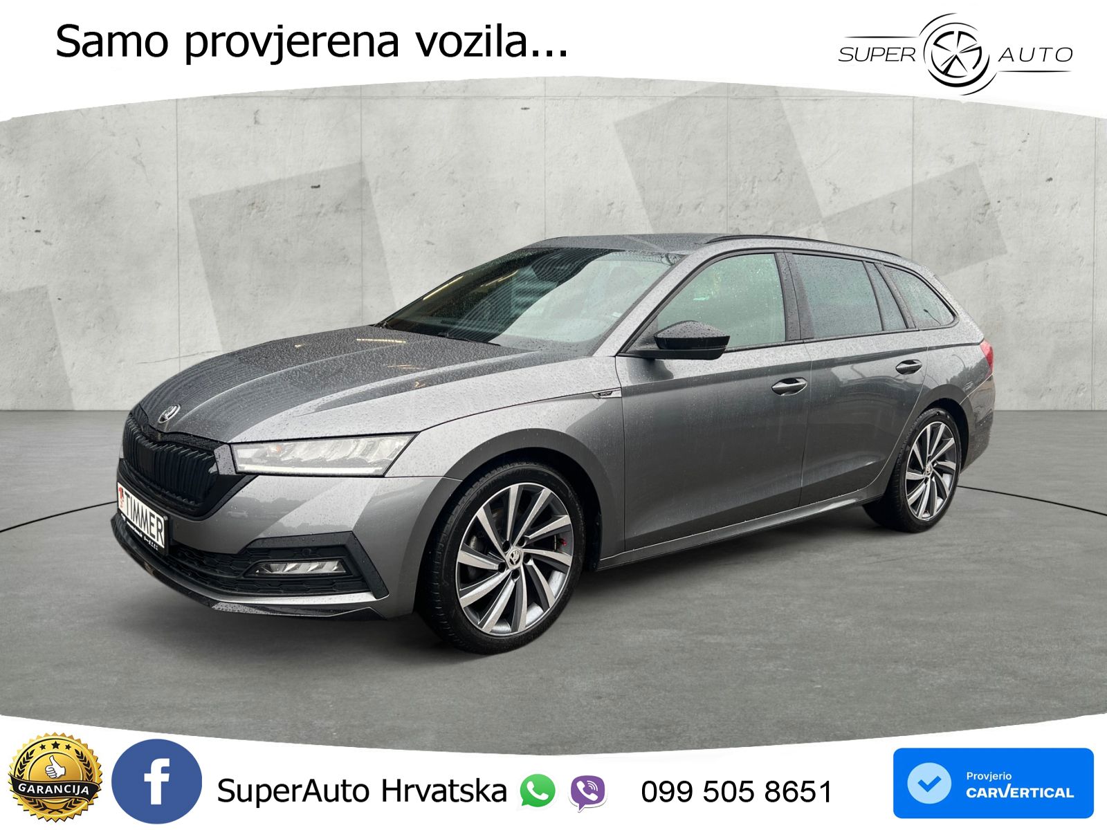 Škoda Octavia Combi 2.0 TDI (150 KS) DSG SportLine LED+GR SJED+ACC