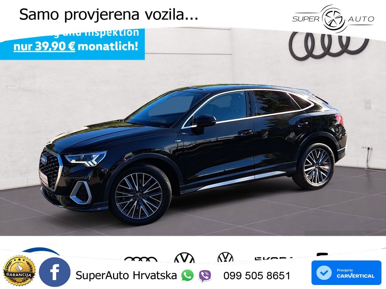 Audi Q3 Sportback 40 TDI (193 KS) quattro S tronic S line