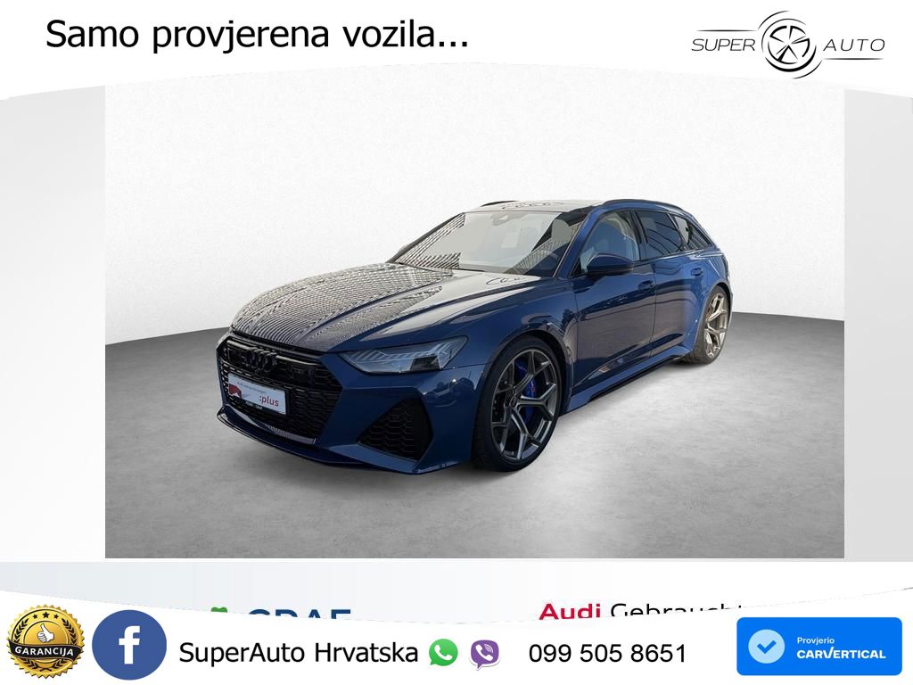 Audi RS6 Avant 4.0 TFSI V8 performance (630 KS)  quattro tiptronic ACC+HEAD+4xGR SJED+360+PANO
