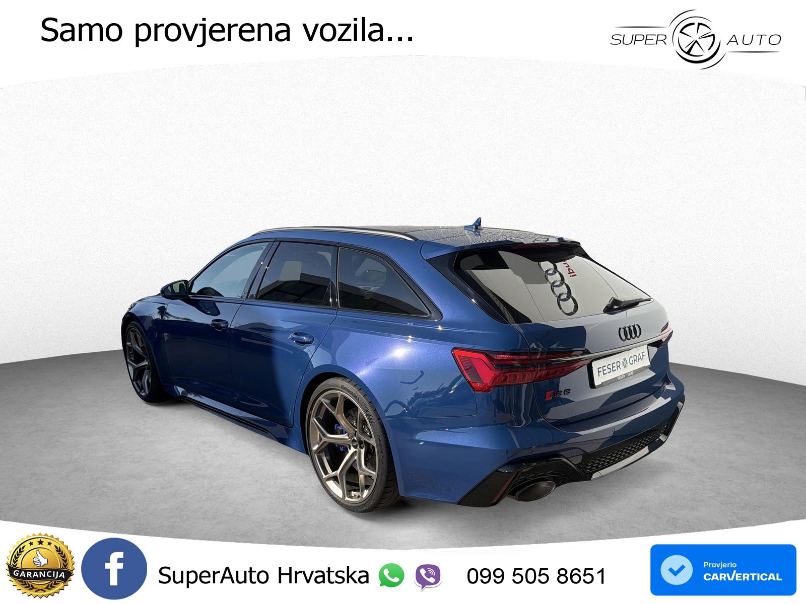 Audi RS6 Avant 4.0 TFSI V8 performance (630 KS)  quattro tiptronic ACC+HEAD+4xGR SJED+360+PANO