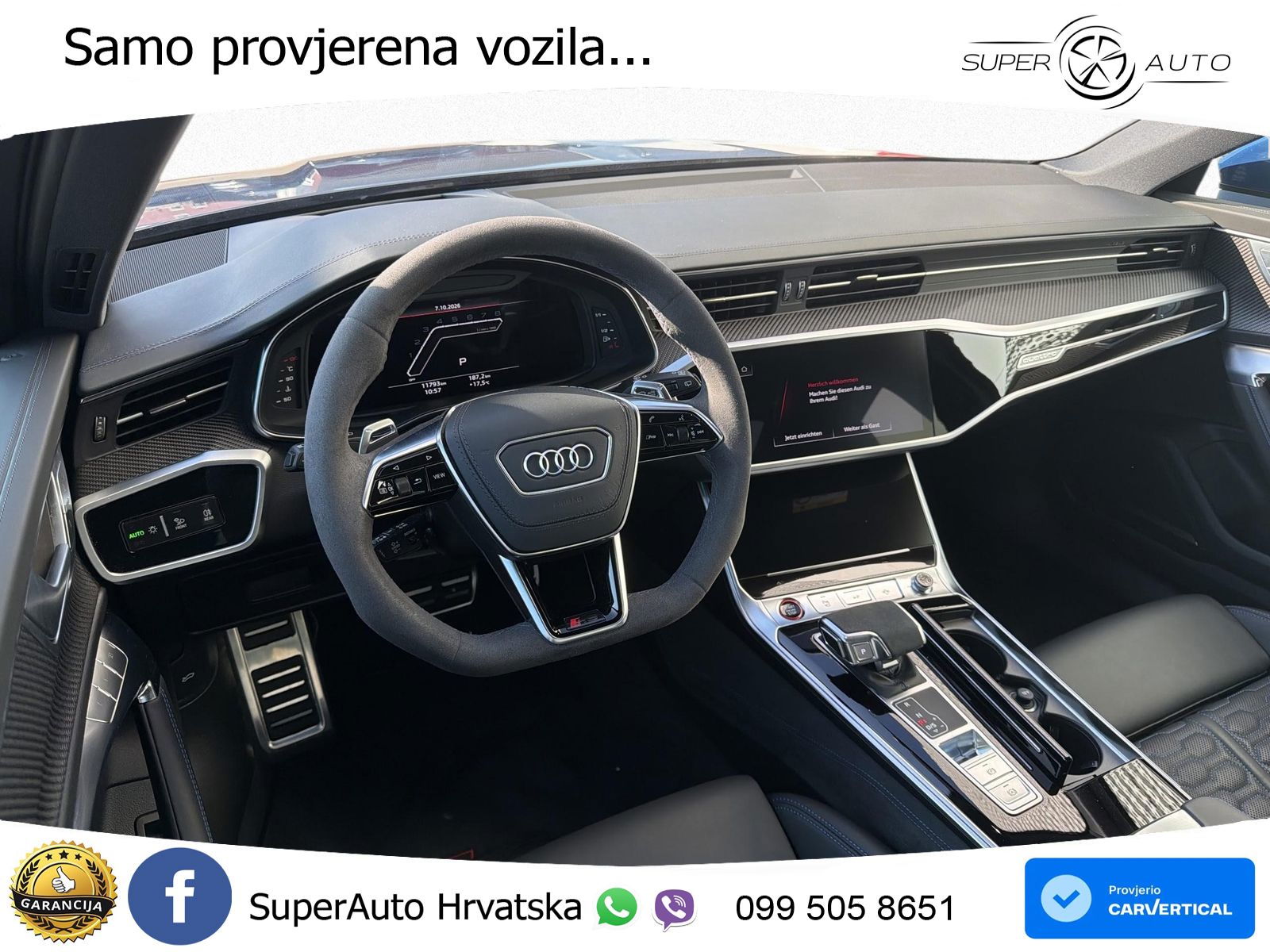 Audi RS6 Avant 4.0 TFSI V8 performance (630 KS)  quattro tiptronic ACC+HEAD+4xGR SJED+360+PANO