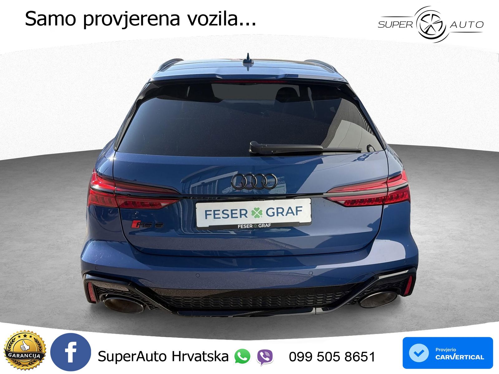 Audi RS6 Avant 4.0 TFSI V8 performance (630 KS)  quattro tiptronic ACC+HEAD+4xGR SJED+360+PANO
