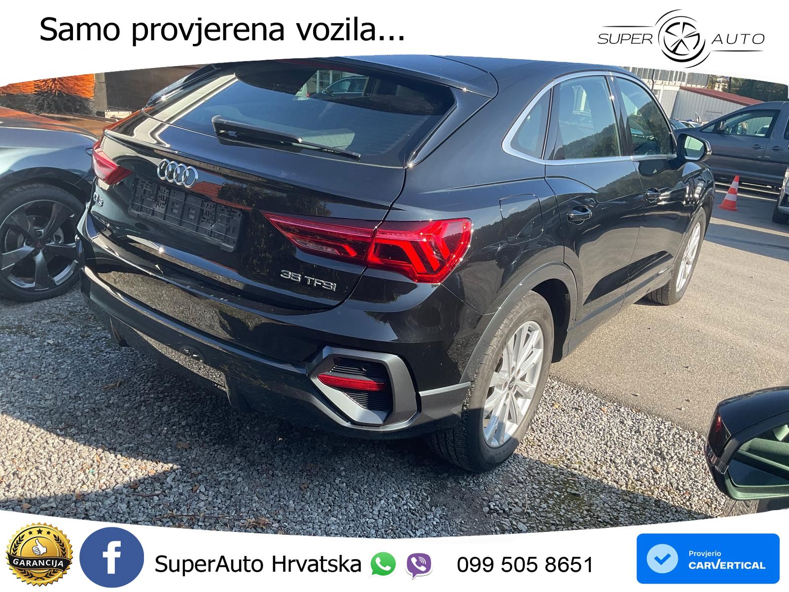 Audi Q3 Sportback 35 TFSI (150 KS) S tronic LED+GR SJED+ACC