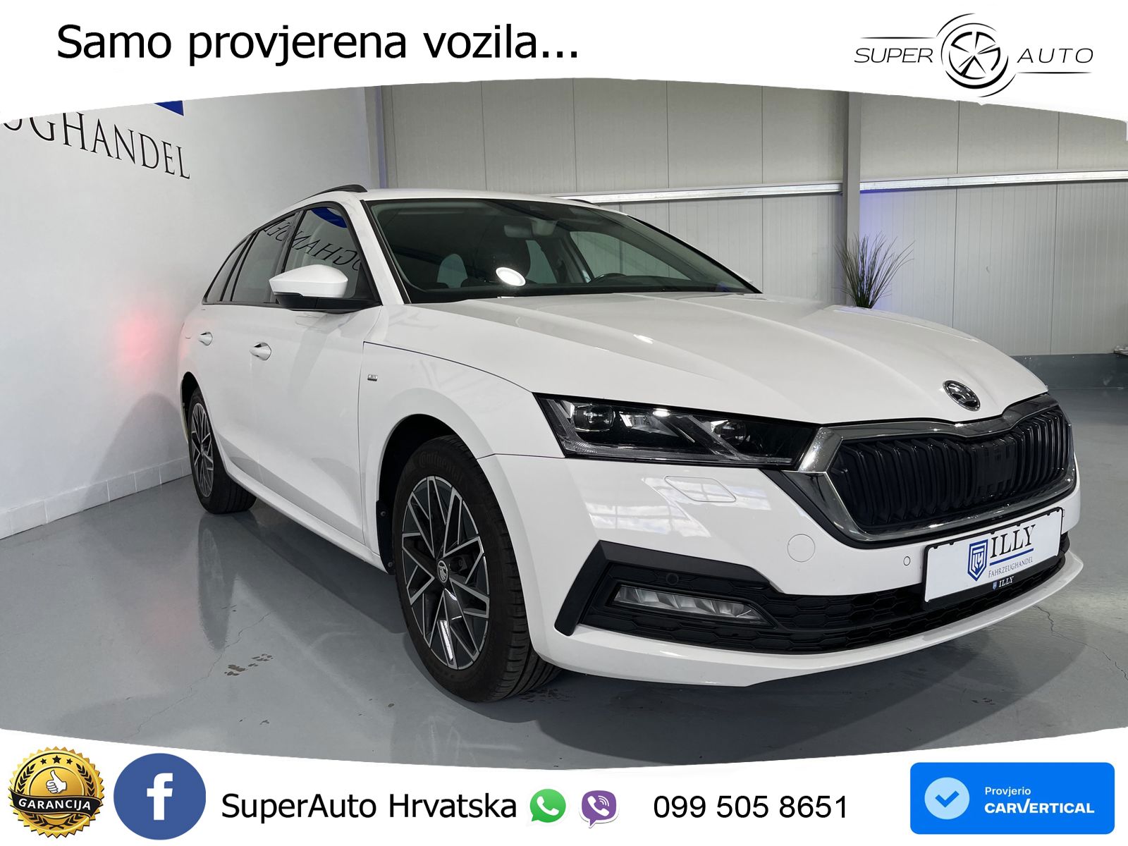 Škoda Octavia Combi 2.0 TDI (150 KS) DSG LED+GR SJED+ACC