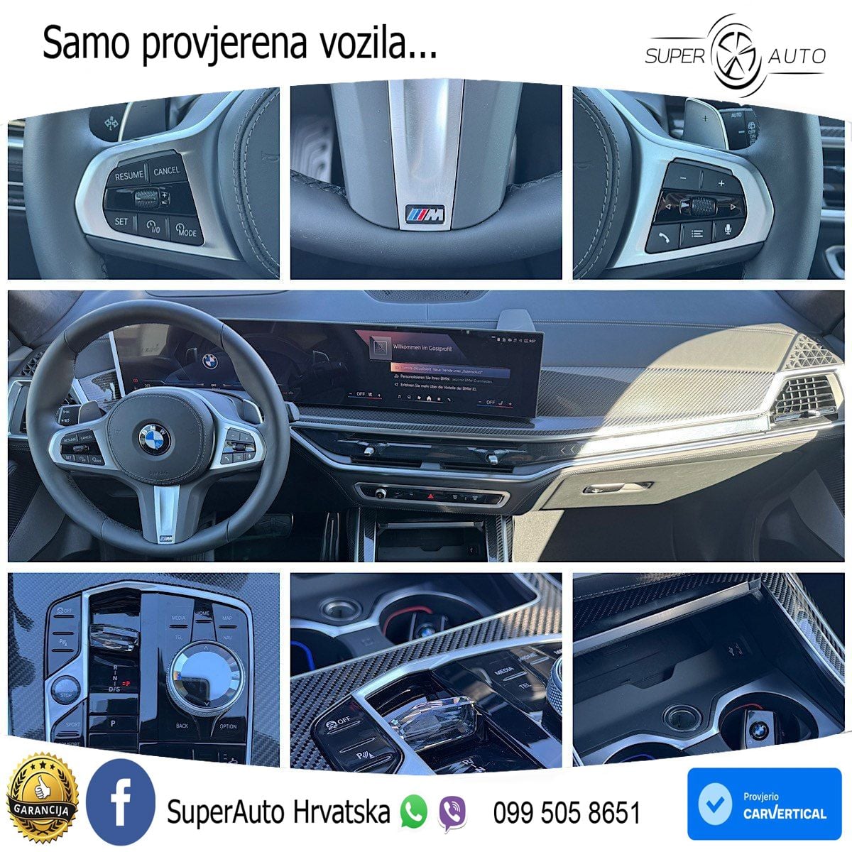 BMW X7 40d (352 KS) xDrive Steptronic M Sport ZRAČNI+ACC+GR SJED+KAM+PANO