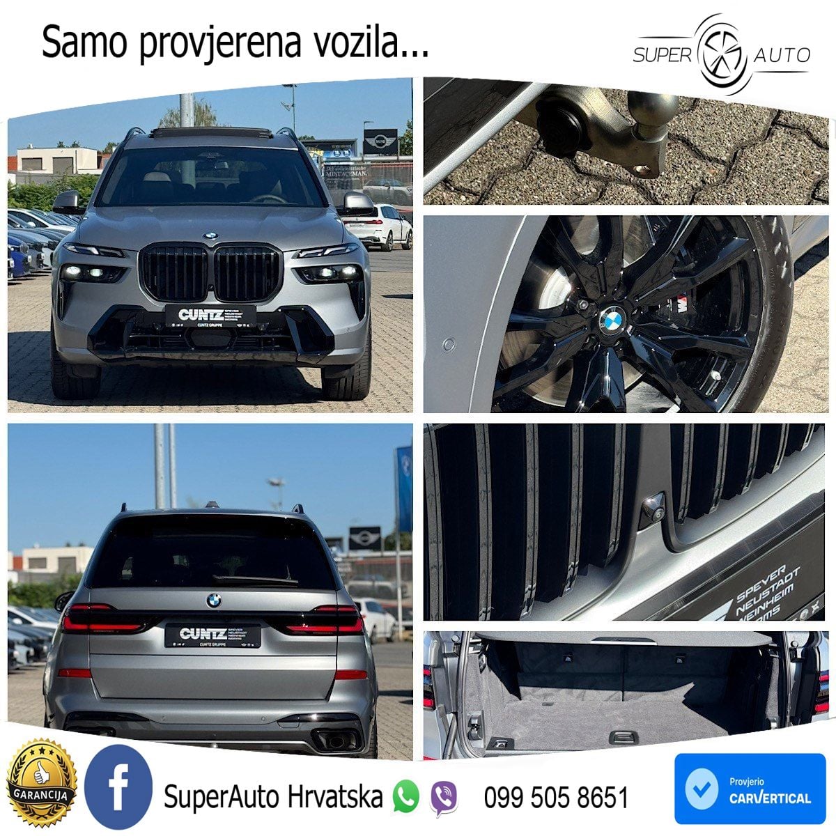 BMW X7 40d (352 KS) xDrive Steptronic M Sport ZRAČNI+ACC+GR SJED+KAM+PANO