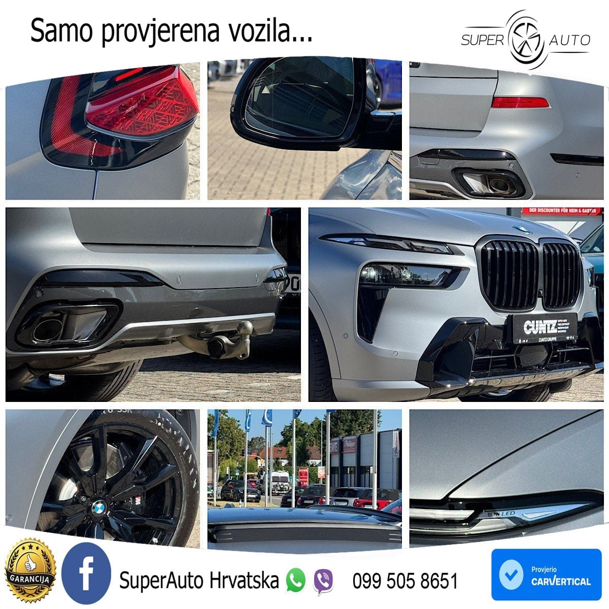 BMW X7 40d (352 KS) xDrive Steptronic M Sport ZRAČNI+ACC+GR SJED+KAM+PANO