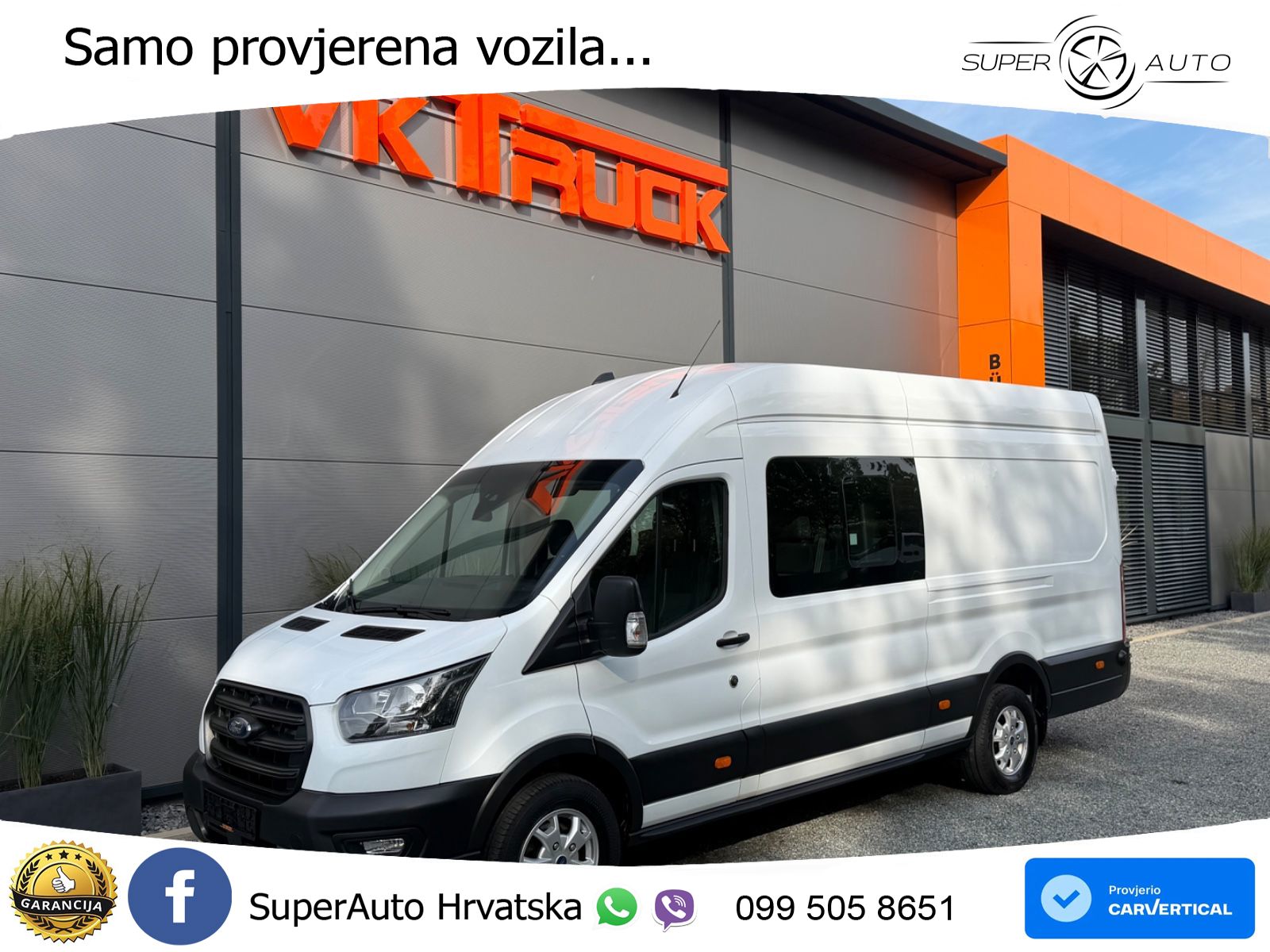 Ford Transit Kasten 350 L4 MIXTO 6 Sitze + Ladefläche 170 KS