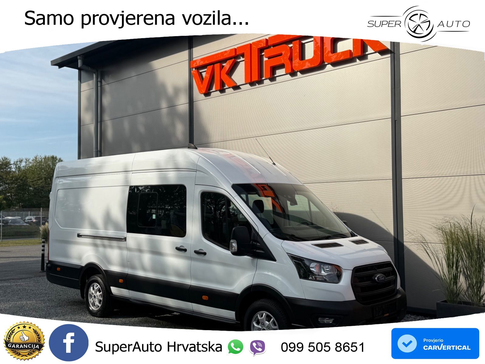 Ford Transit Kasten 350 L4 MIXTO 6 Sitze + Ladefläche 170 KS