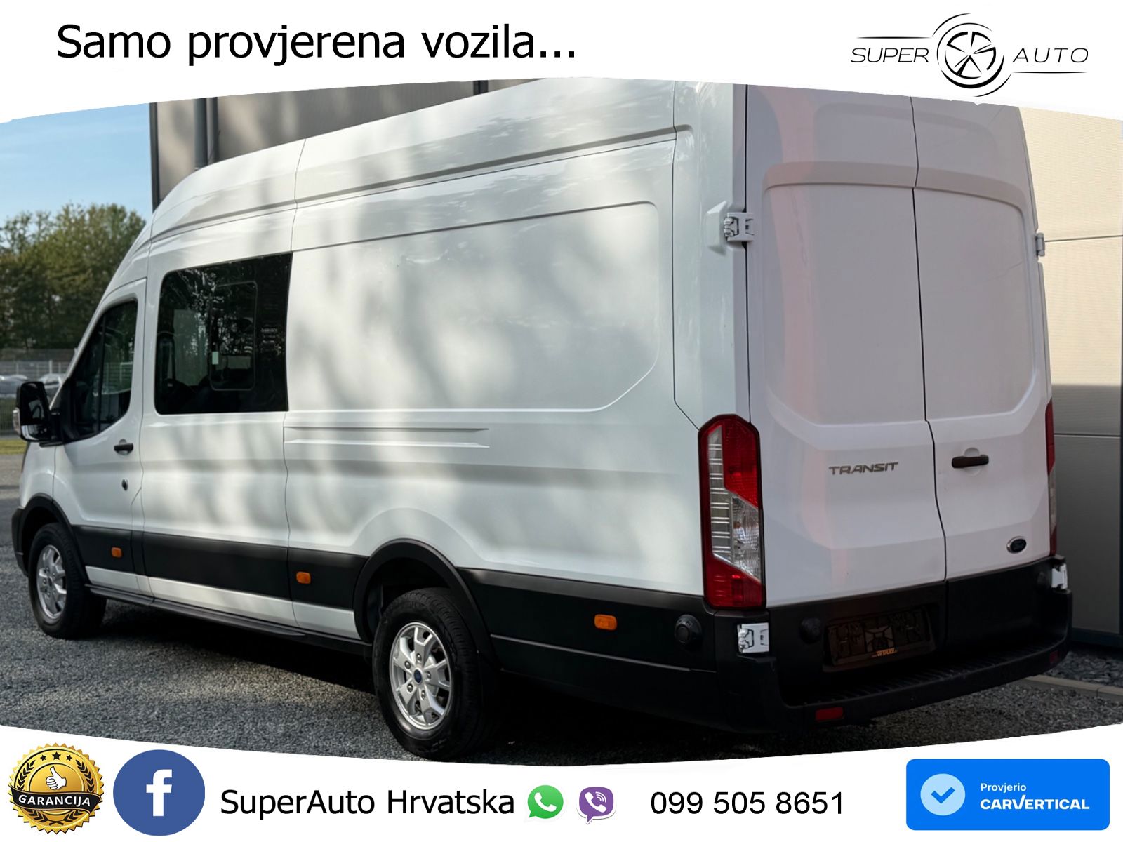 Ford Transit Kasten 350 L4 MIXTO 6 Sitze + Ladefläche 170 KS