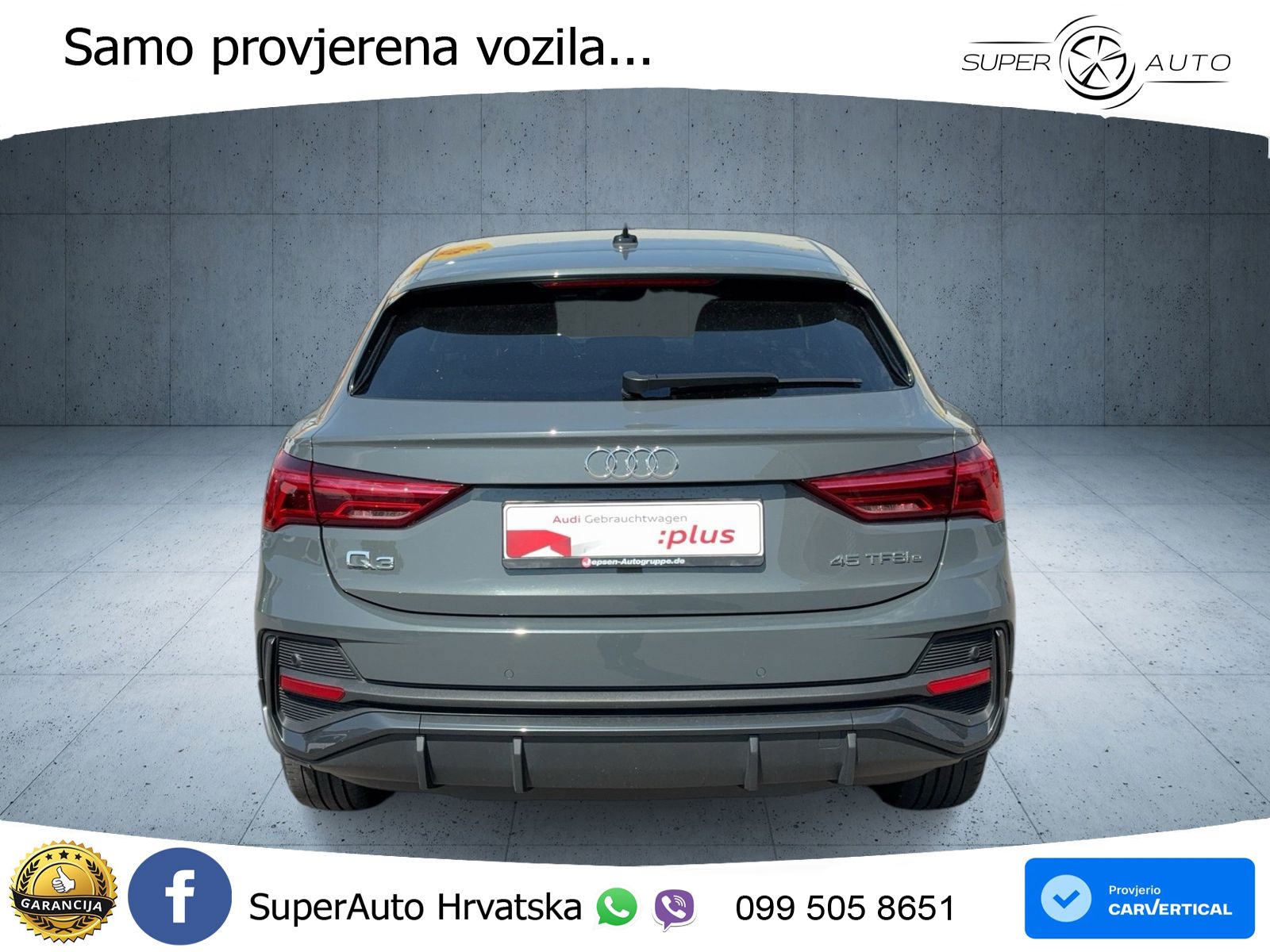 Audi Q3 Sportback 45 TFSIe (245 KS) S tronic LED+GR SJED+ACC