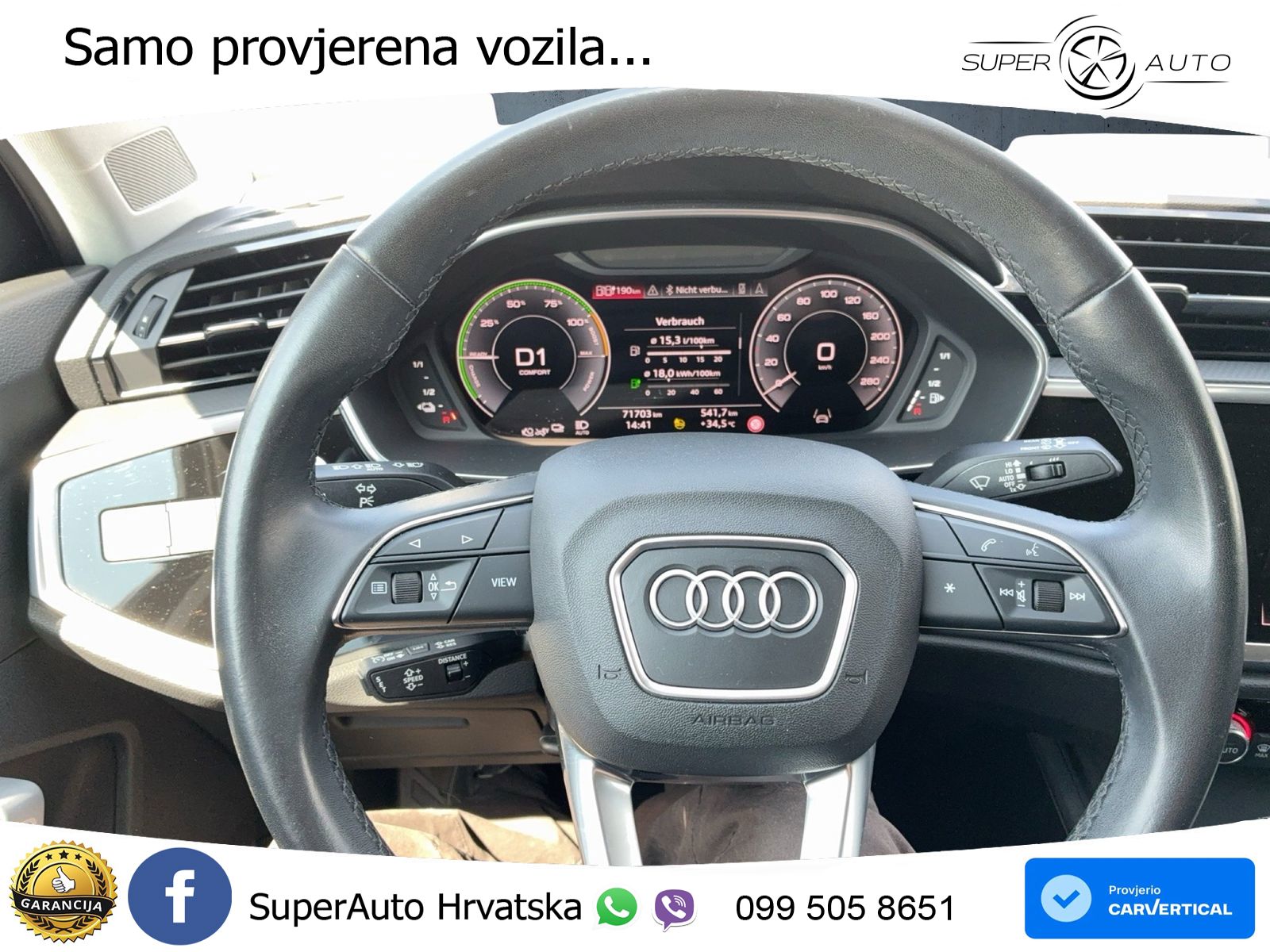 Audi Q3 Sportback 45 TFSIe (245 KS) S tronic LED+GR SJED+ACC