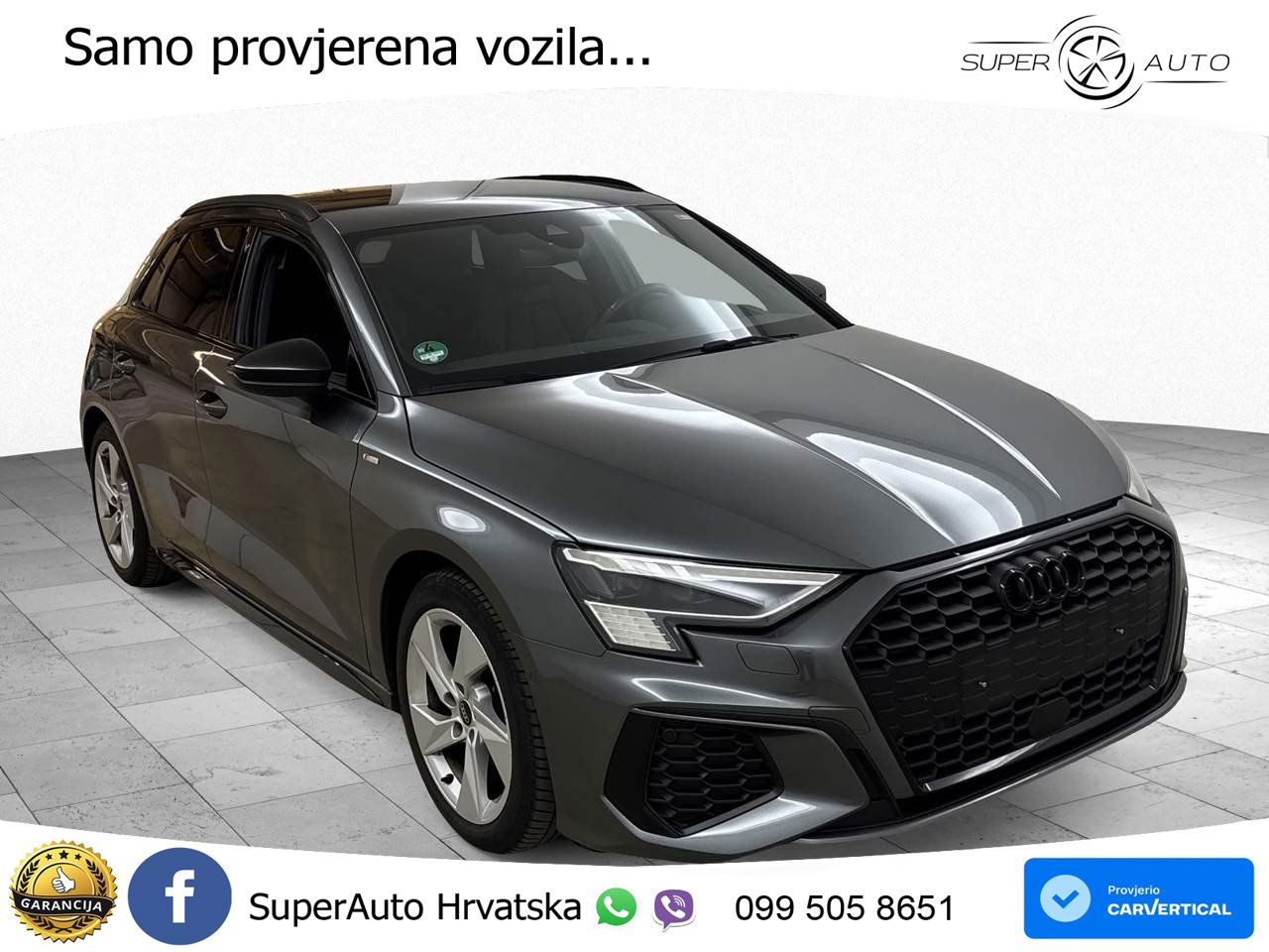 Audi A3 35 TDI (150 KS) S tronic S line MATRIX+GR SJED+KAM