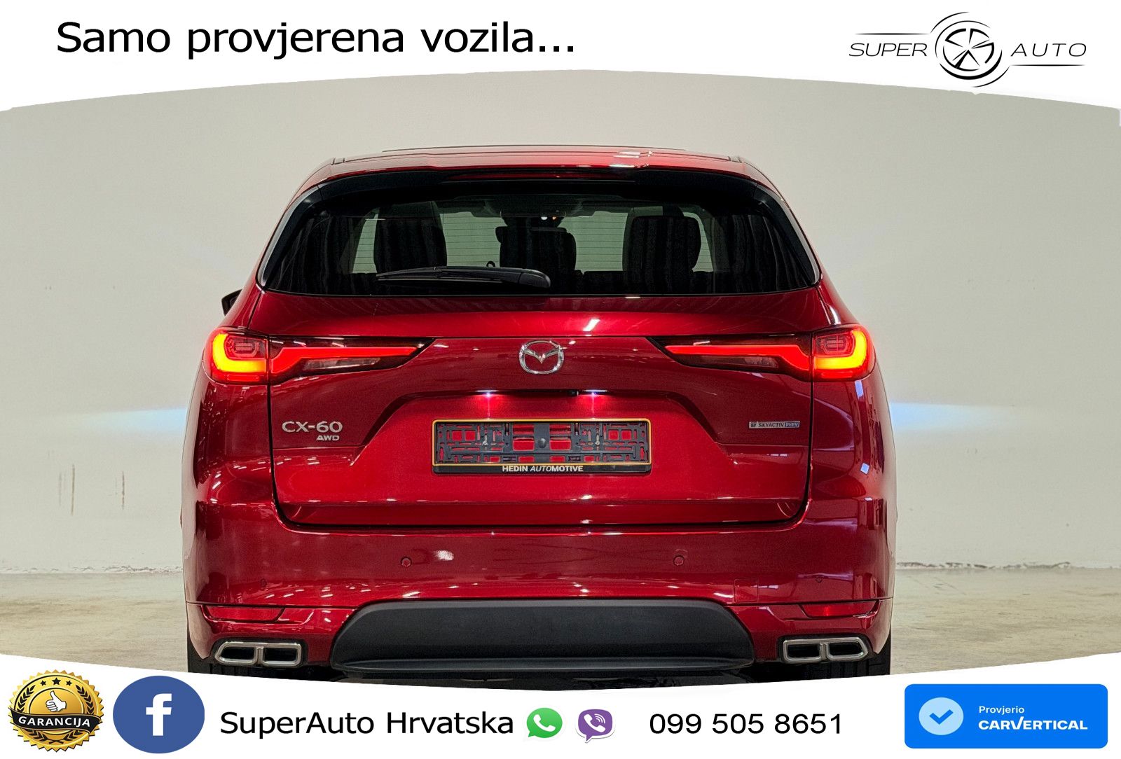 Mazda CX-60 2.5 e-Skyactiv (328 KS) AWD Automatic LED+GR SJED+ACC
