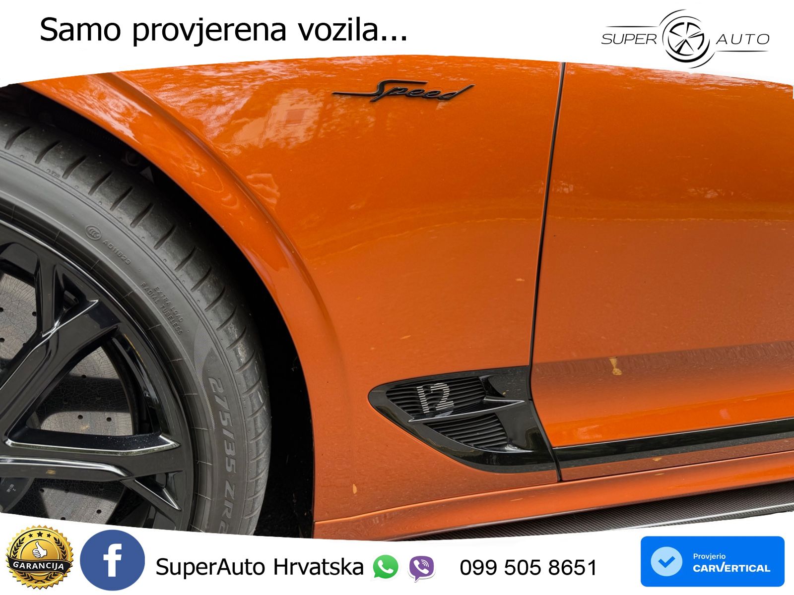 Bentley Continental GT III Speed 6.0 TSI W12 (659 KS) AWD DCT ZRAČNI+ACC+GR SJED+KAM+PANO