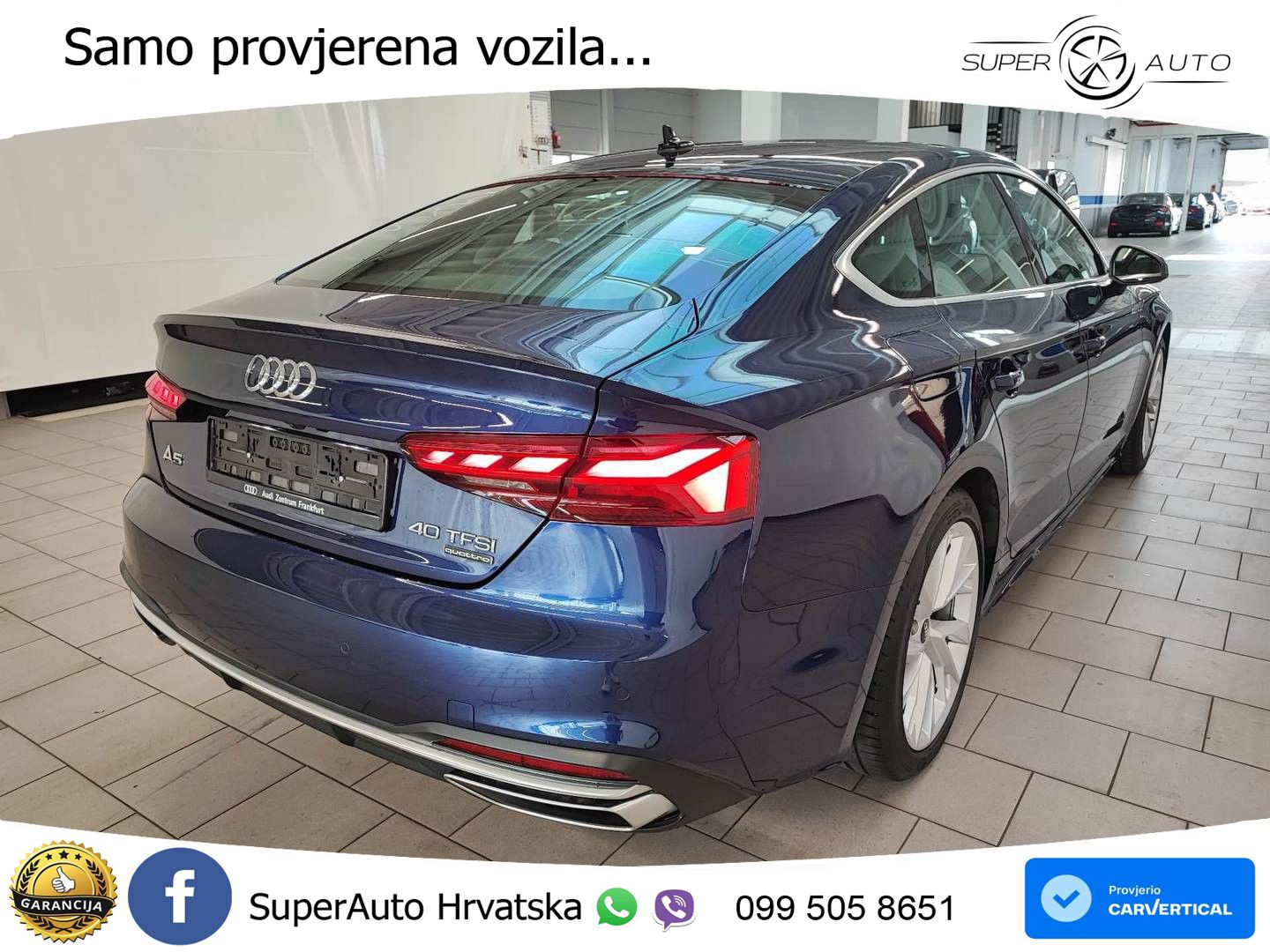 Audi A5 Sportback  40 TFSI (204 KS) quattro S tronic advanced LED+GR SJED+ACC