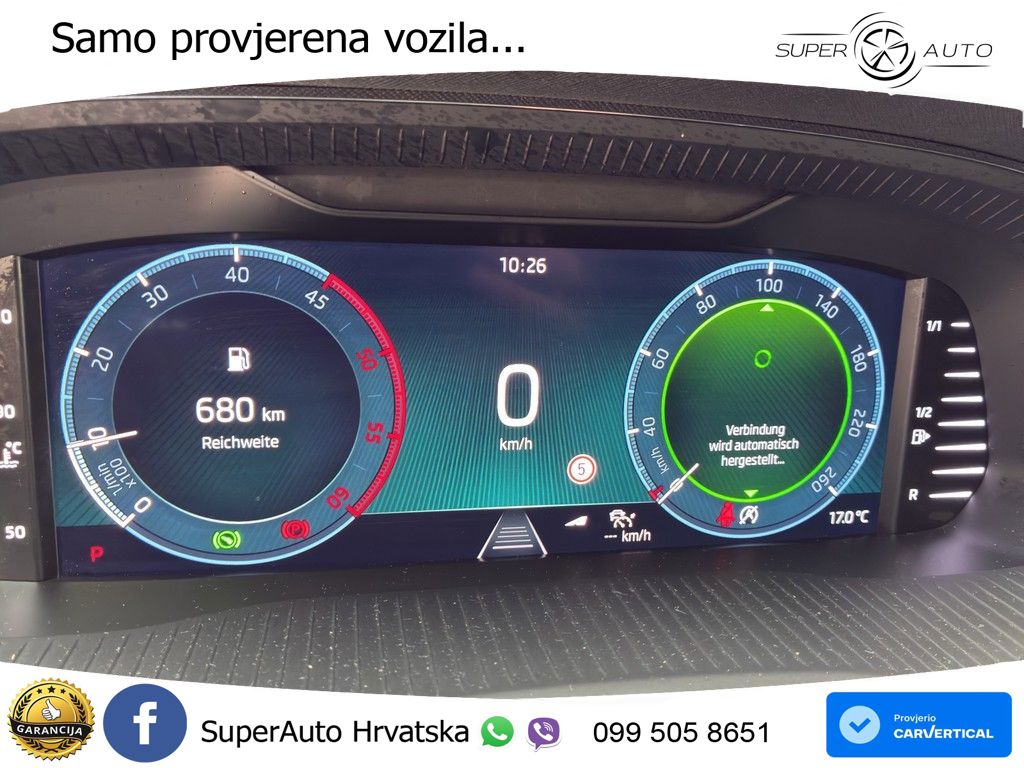 Škoda Octavia Combi 2.0 TDI (150 KS) DSG MATRIX+GR SJED+KAM