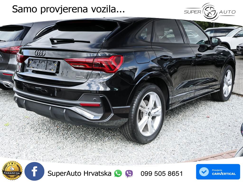 Audi Q3 II Sportback 45 TFSI (245 KS) quattro S tronic S line MATRIX+GR SJED+KAM