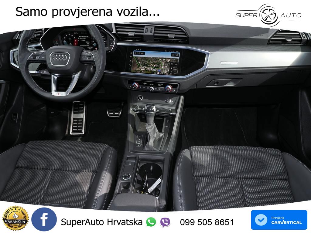 Audi Q3 II Sportback 45 TFSI (245 KS) quattro S tronic S line MATRIX+GR SJED+KAM