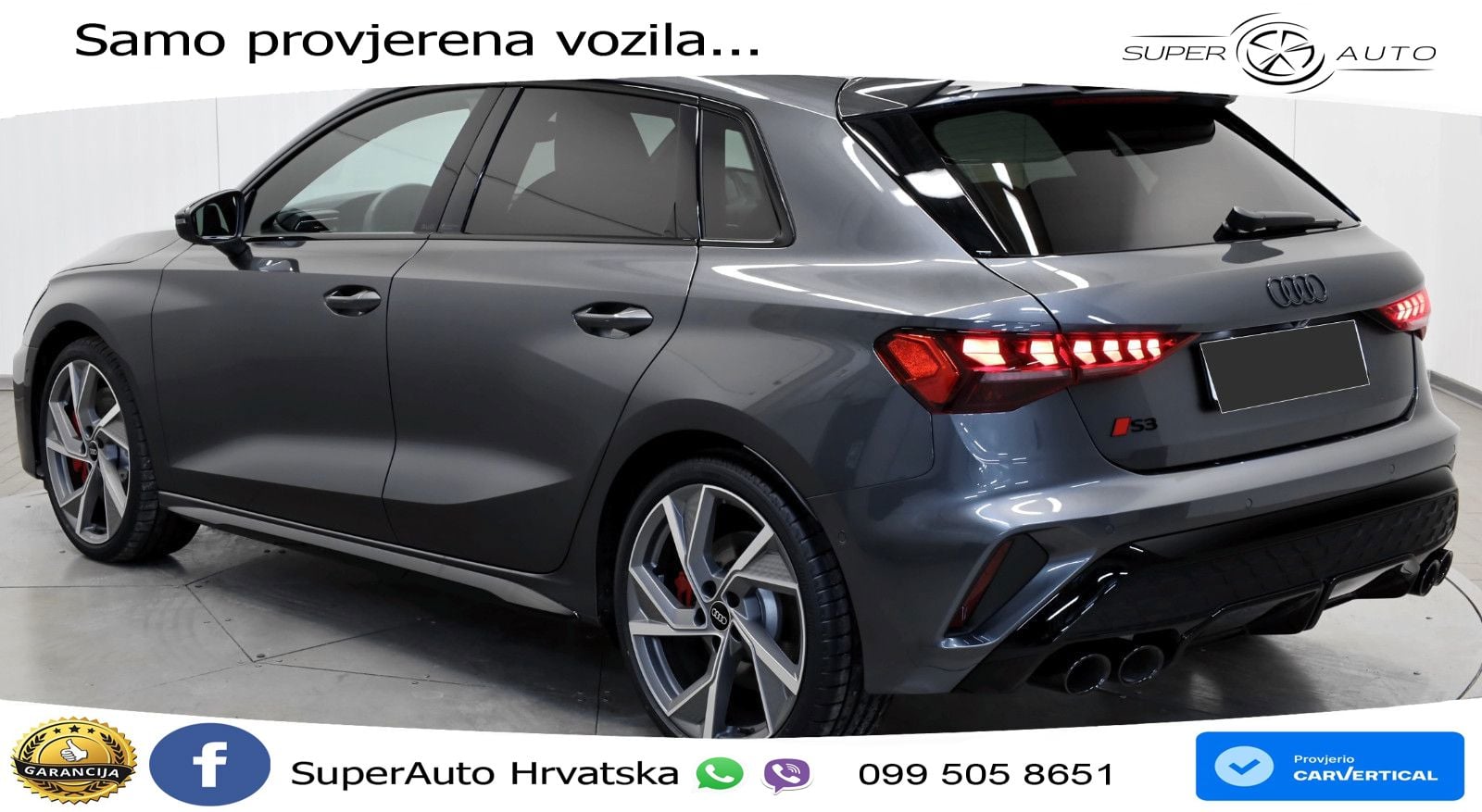 Audi S3 2.0 TFSI (333 KS) quattro S tronic MATRIX+GR SJED+KAM