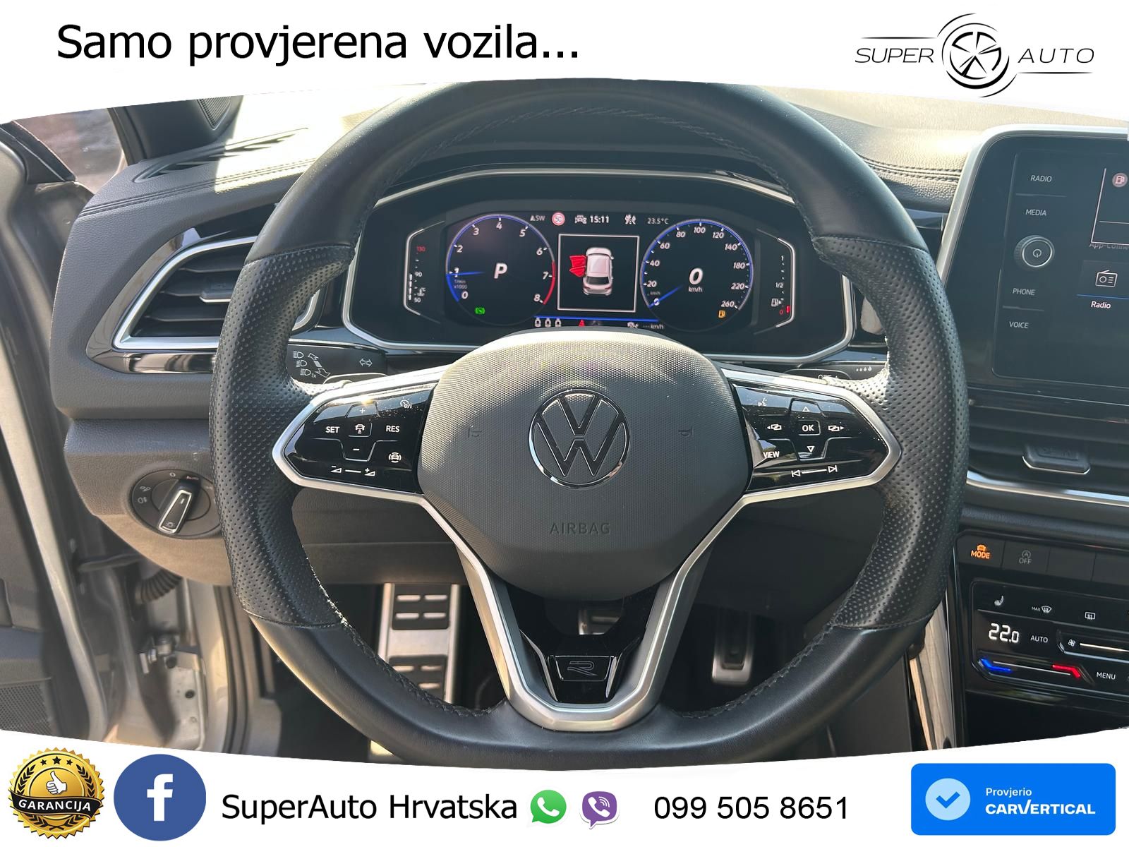 Volkswagen T-Roc 1.5 TSI (150 KS) DSG R-Line MATRIX+GR SJED+KAM