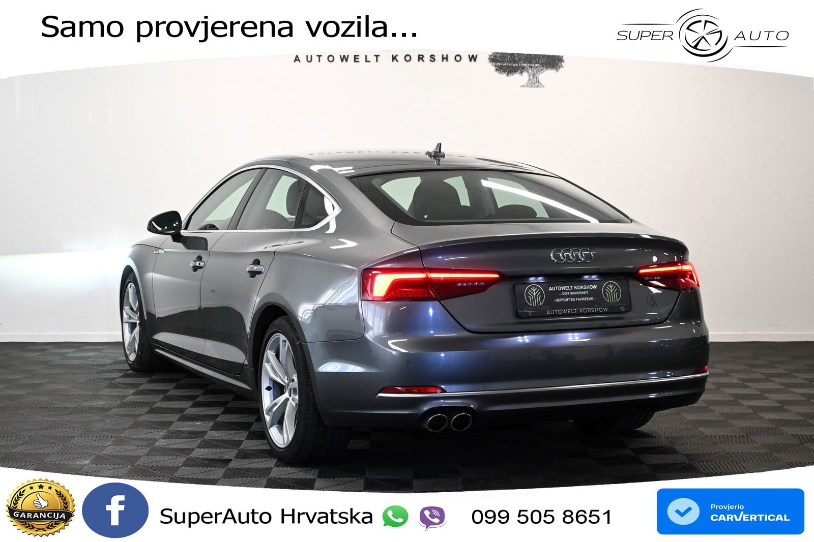 Audi A5 Sportback 40 TDI (190 KS) S tronic MATRIX+GR SJED+KAM