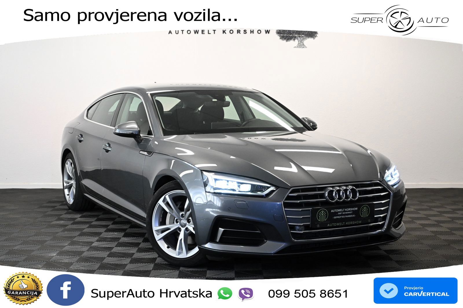 Audi A5 Sportback 40 TDI (190 KS) S tronic MATRIX+GR SJED+KAM