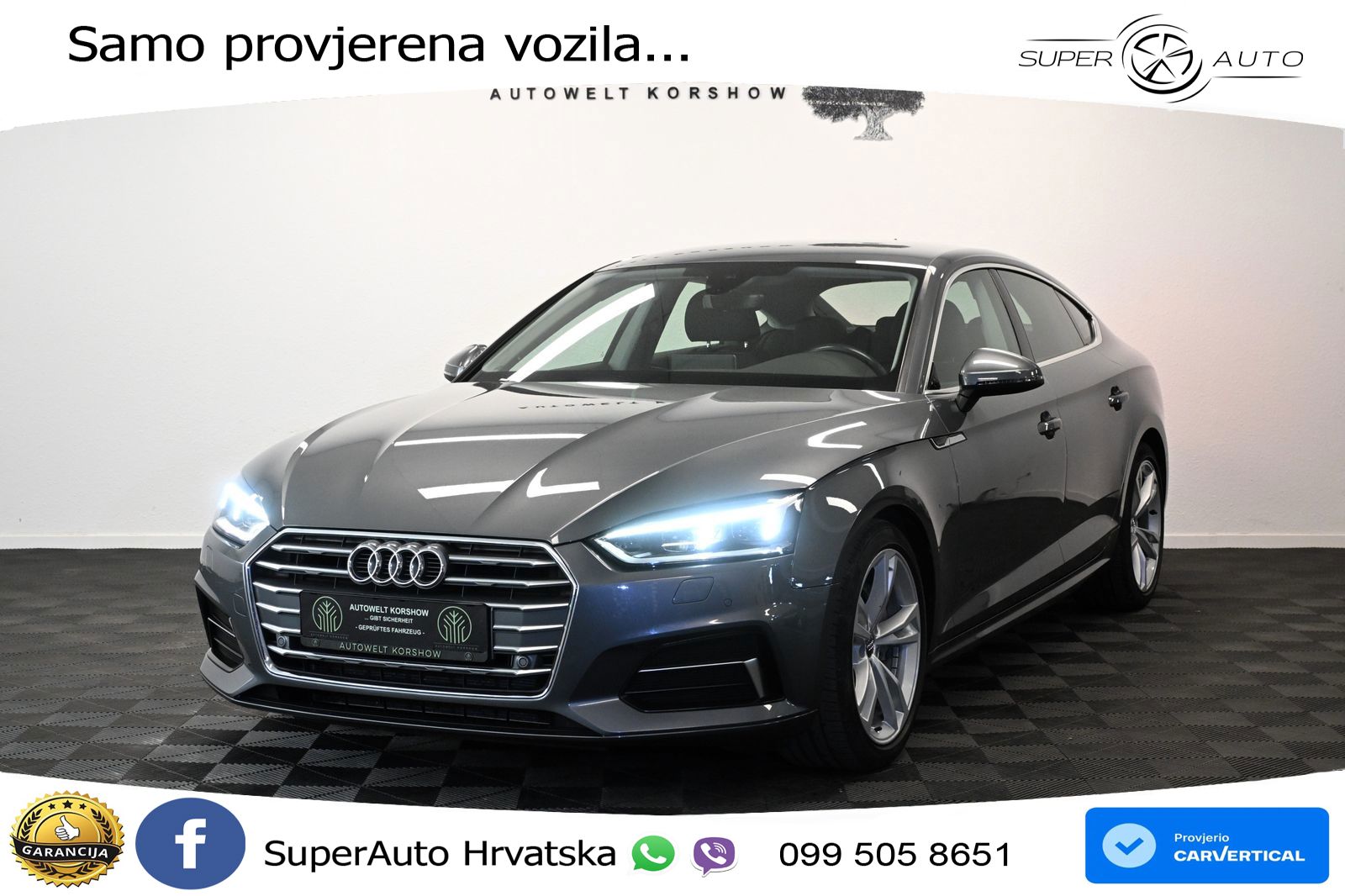 Audi A5 Sportback 40 TDI (190 KS) S tronic MATRIX+GR SJED+KAM