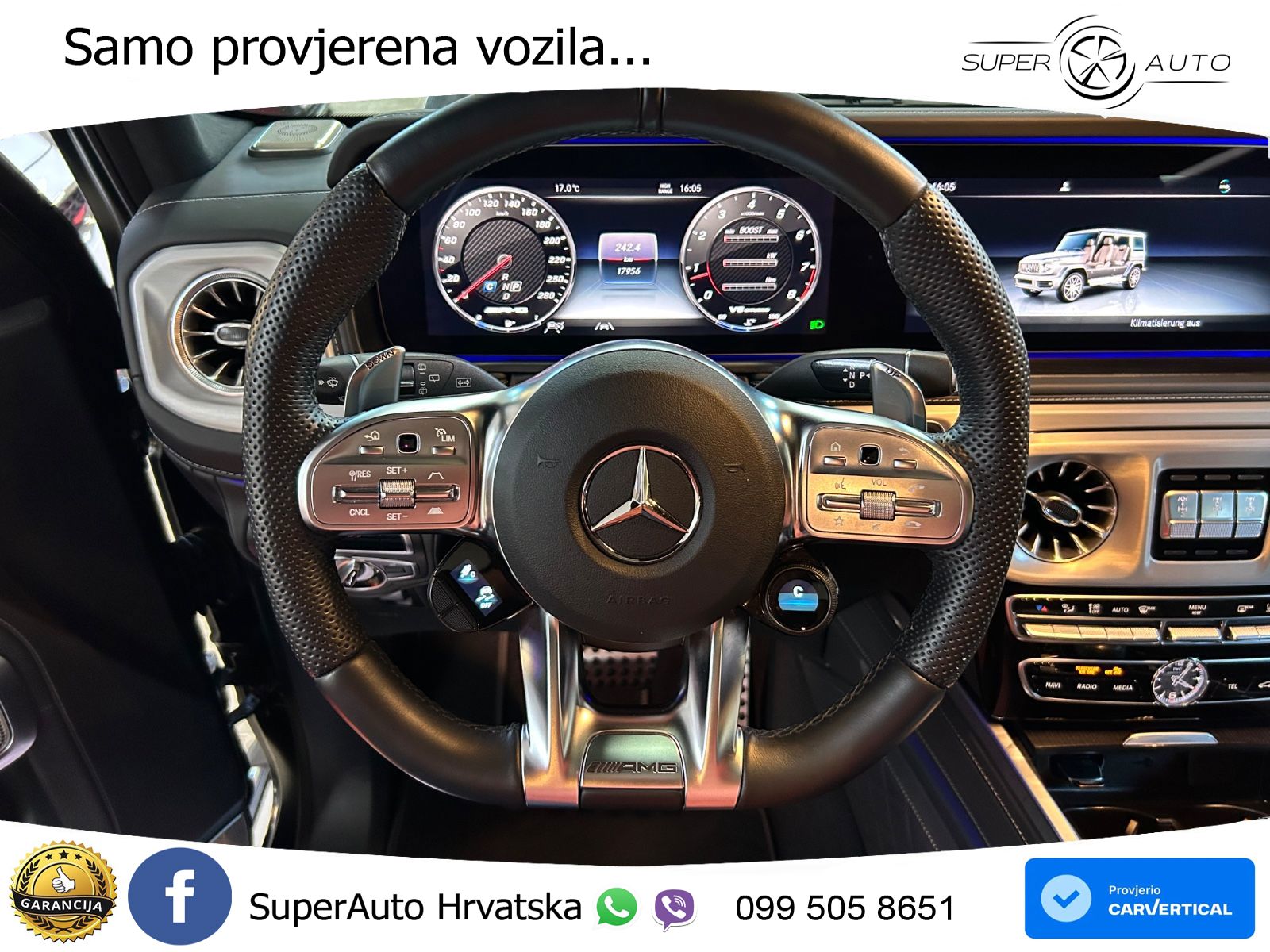 Mercedes AMG G 63 Long V8 (585 KS) 4MATIC 9G-TRONIC AMG SPEEDSHIFT PLUS LED+GR SJED+ACC