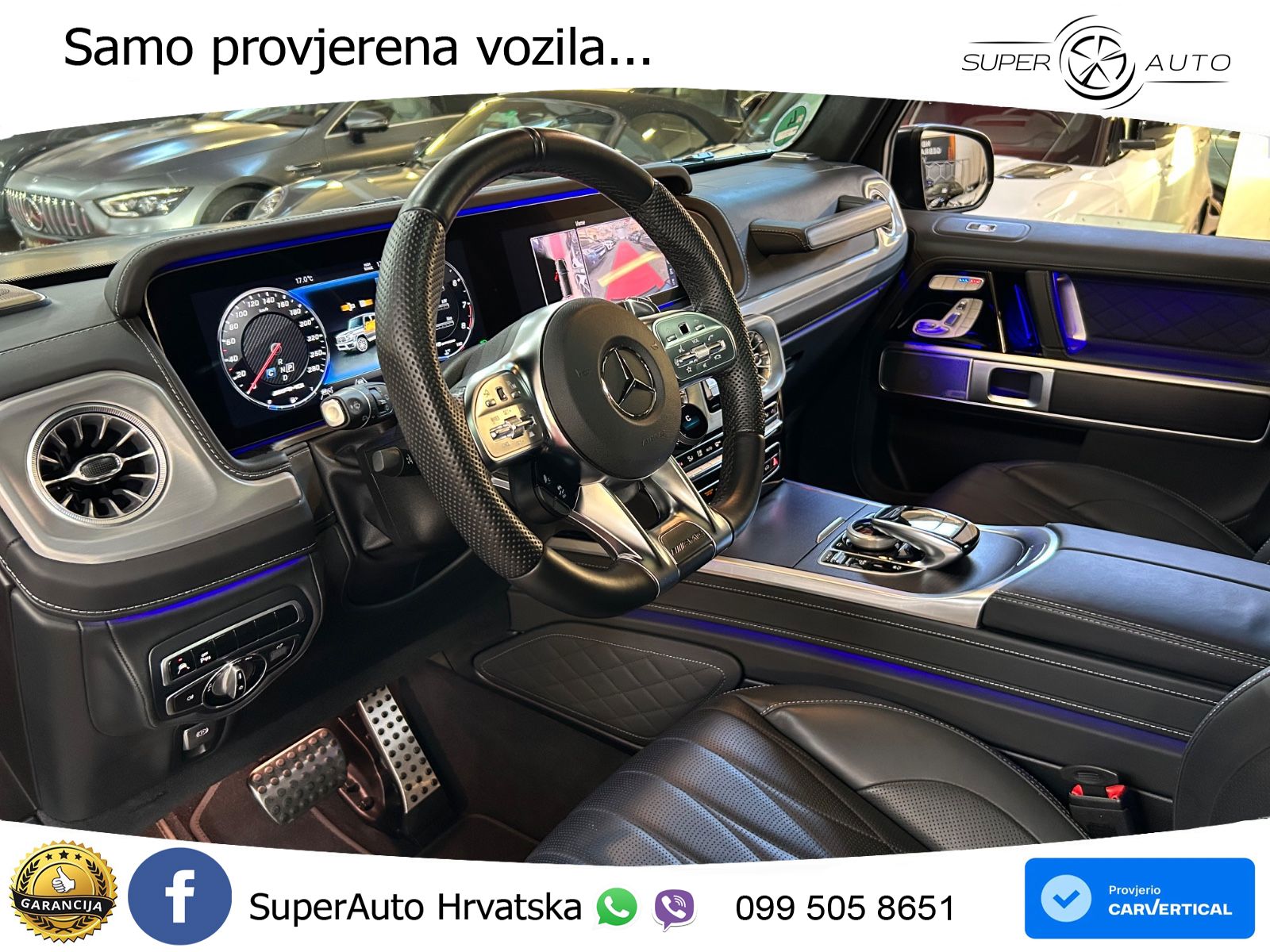 Mercedes AMG G 63 Long V8 (585 KS) 4MATIC 9G-TRONIC AMG SPEEDSHIFT PLUS LED+GR SJED+ACC