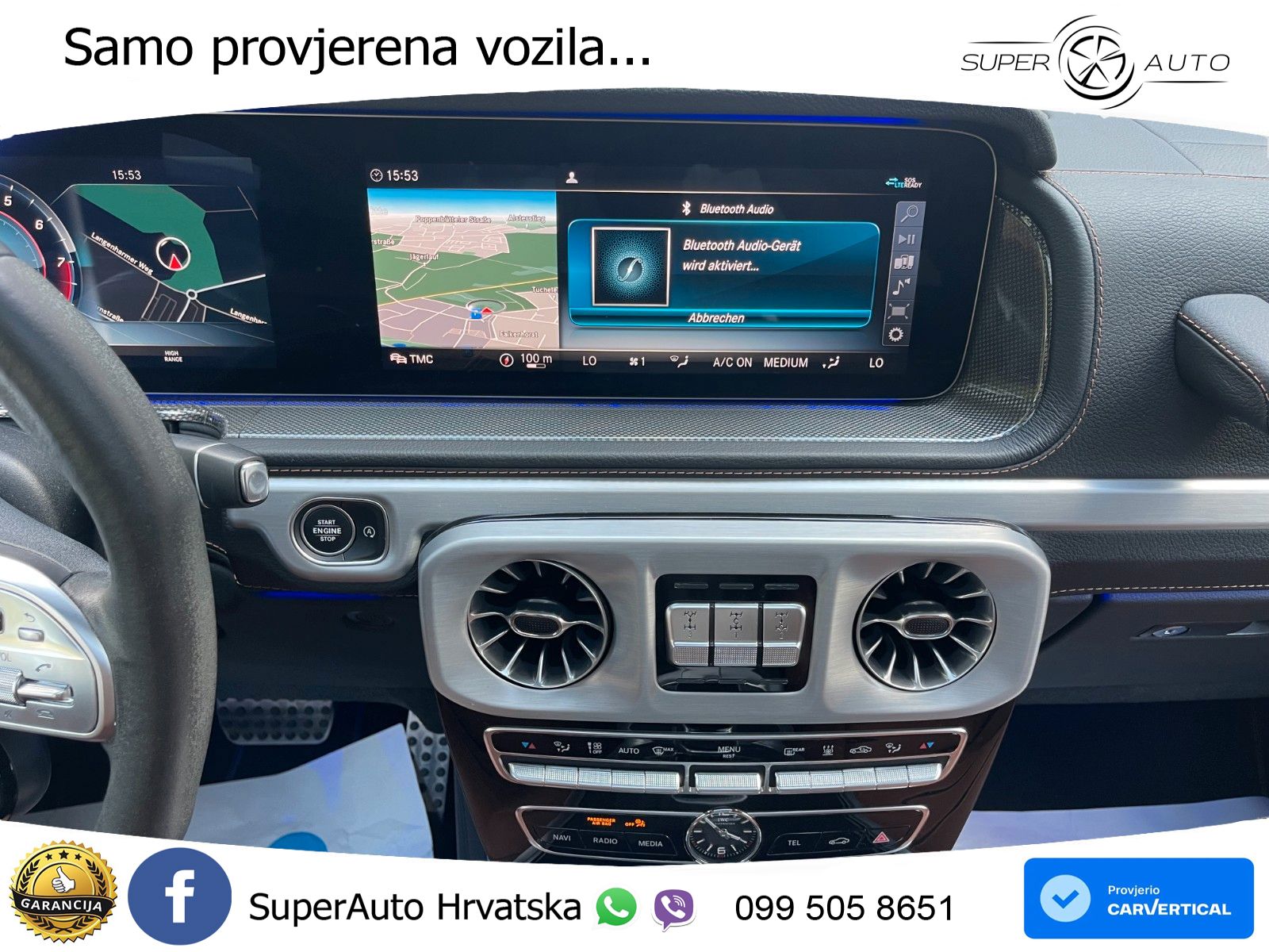 Mercedes AMG G 63 Long V8 (585 KS) 4MATIC 9G-TRONIC AMG SPEEDSHIFT PLUS LED+GR SJED+ACC