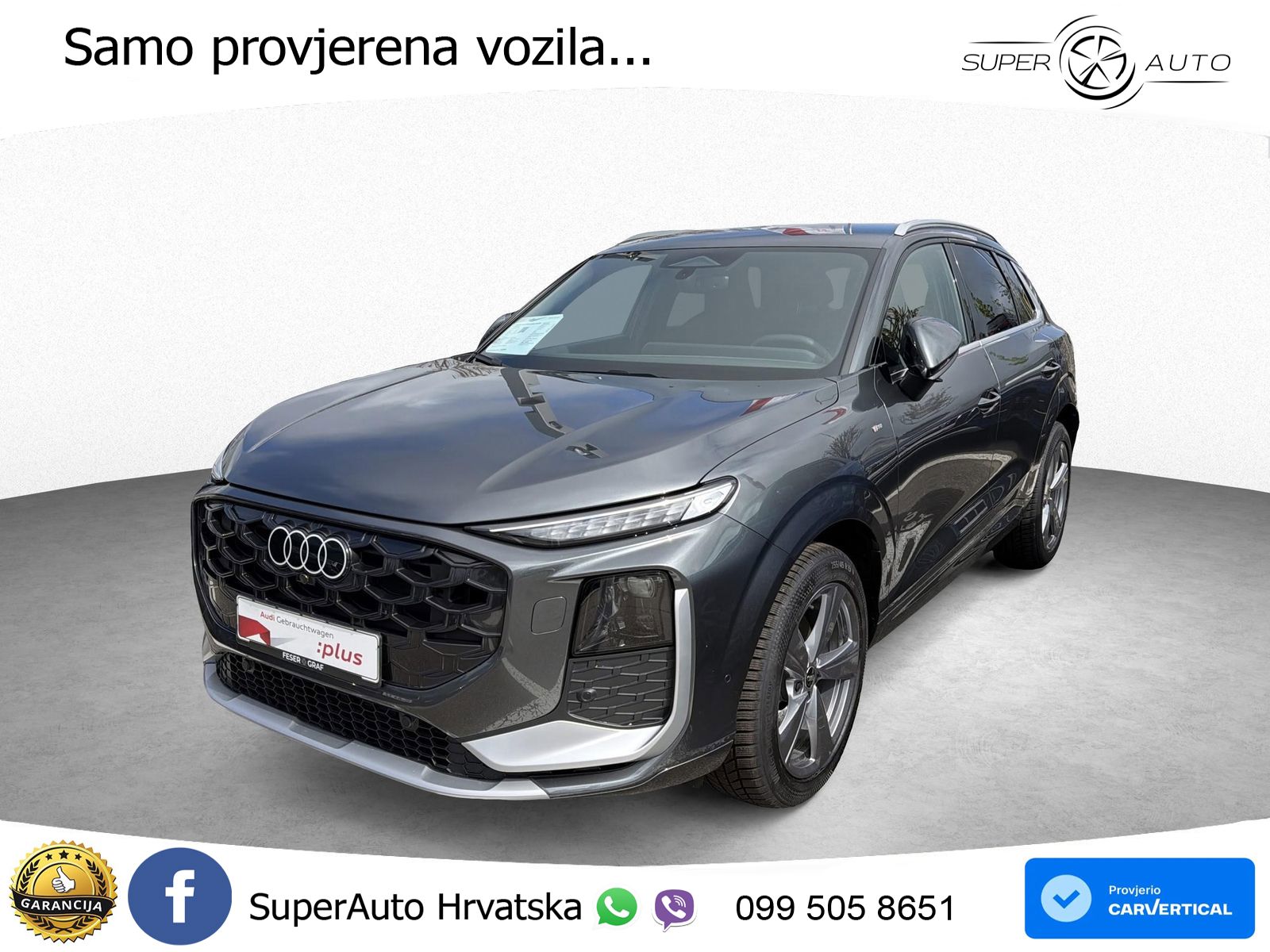 Audi Q3 2.0 TFSI (265 KS) quattro S tronic S line LED+GR SJED+ACC