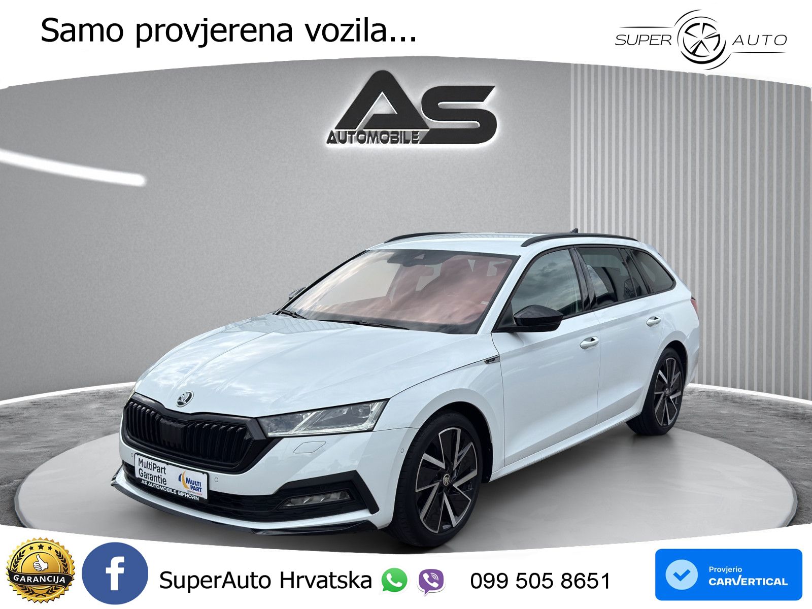 Škoda Octavia Combi 2.0 TDI (150 KS) DSG SportLine LED+GR SJED+ACC