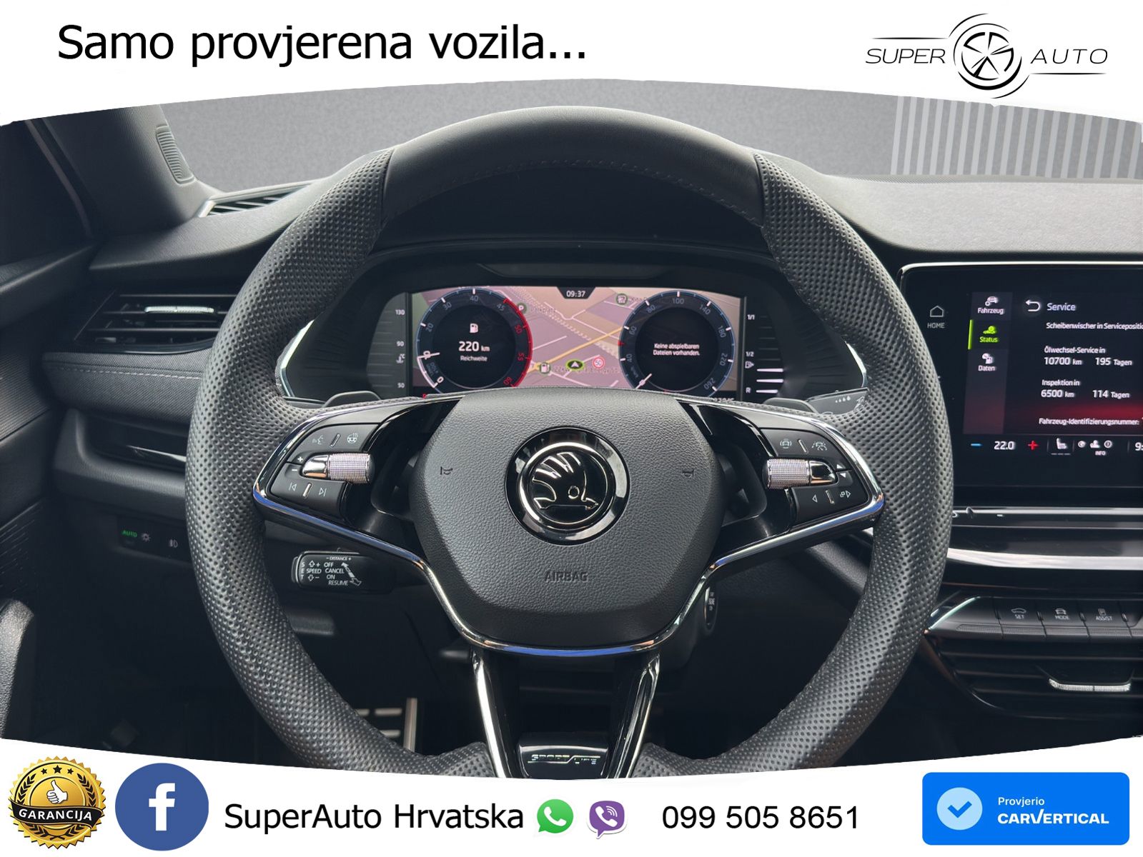 Škoda Octavia Combi 2.0 TDI (150 KS) DSG SportLine LED+GR SJED+ACC